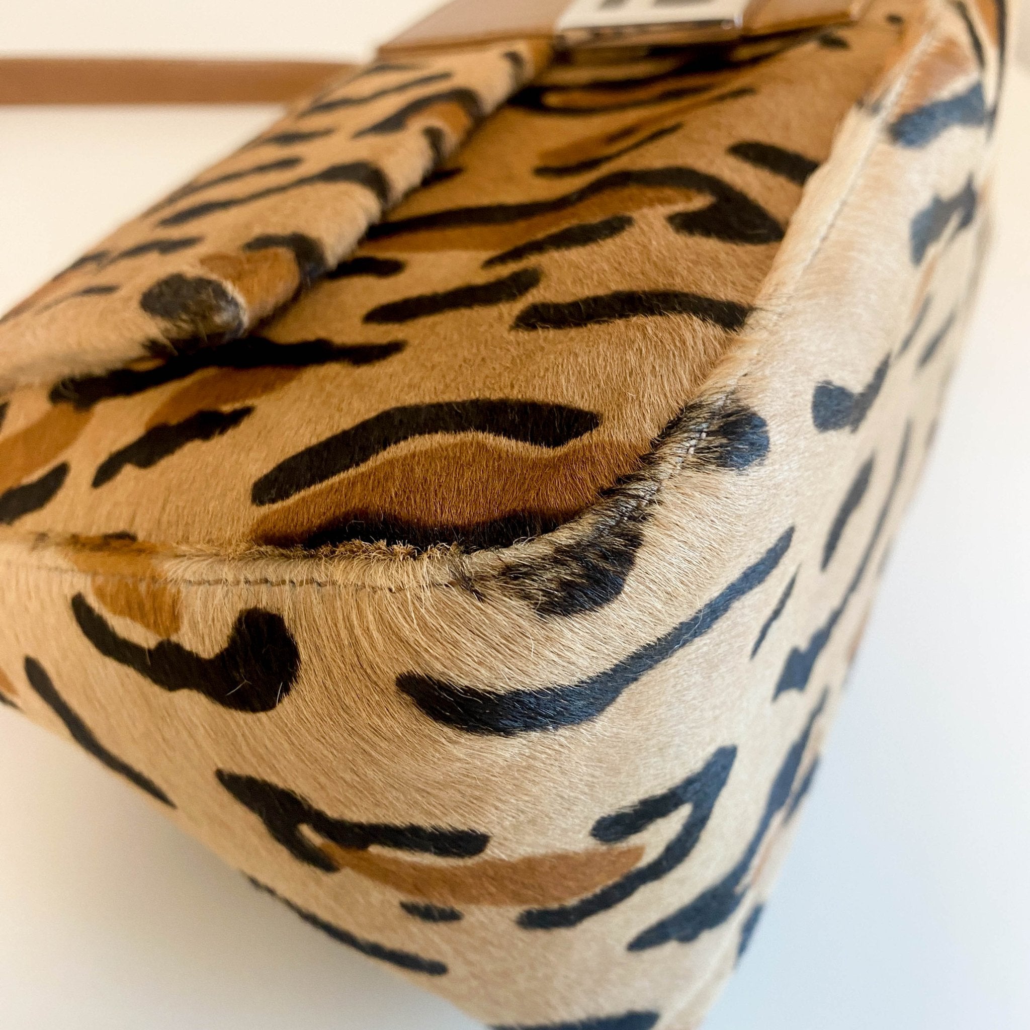 FENDI Mamma Baguette Pony Hair Leopard Print Shoulder Bag, in , Sold by HIVE PRELOVED - Shoulder Bags, ,