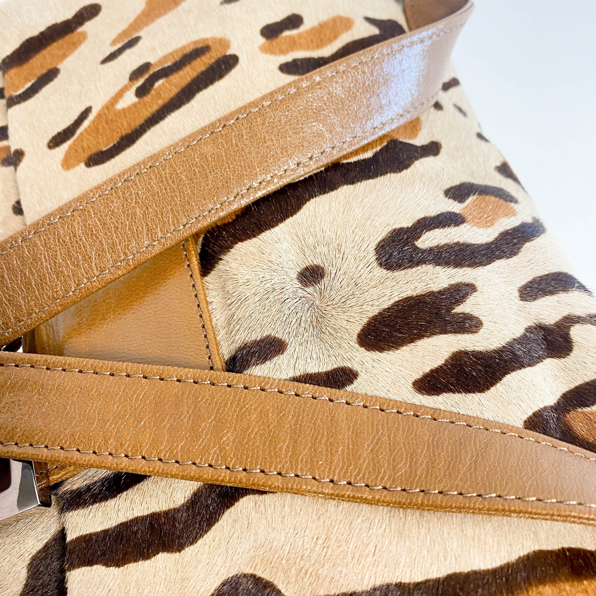 FENDI Mamma Baguette Pony Hair Leopard Print Shoulder Bag, in , Sold by HIVE PRELOVED - Shoulder Bags, ,