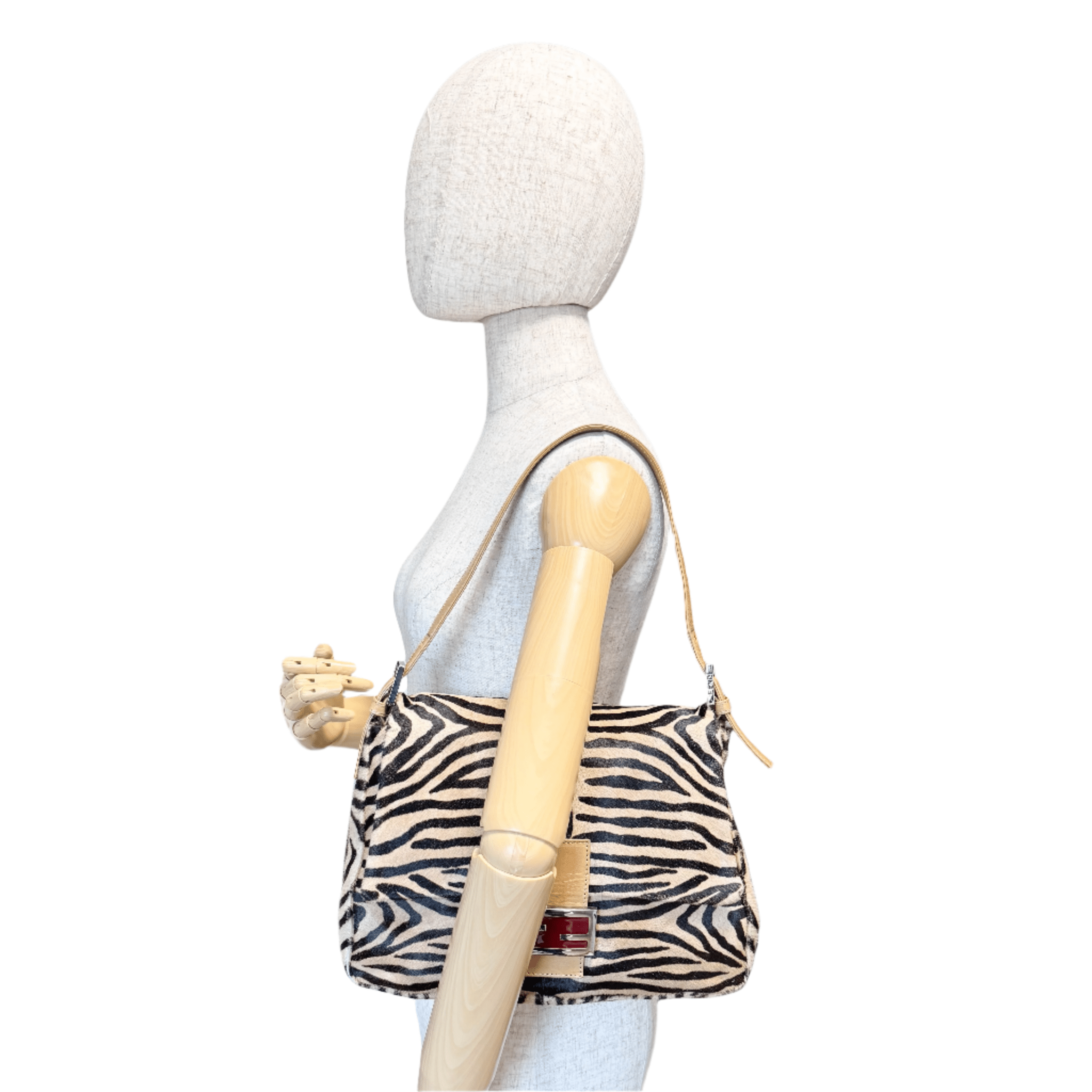 FENDI Mamma Baguette Pony Hair Zebra Design Shoulder Bag, in , Sold by HIVE PRELOVED - Shoulder Bags, ,