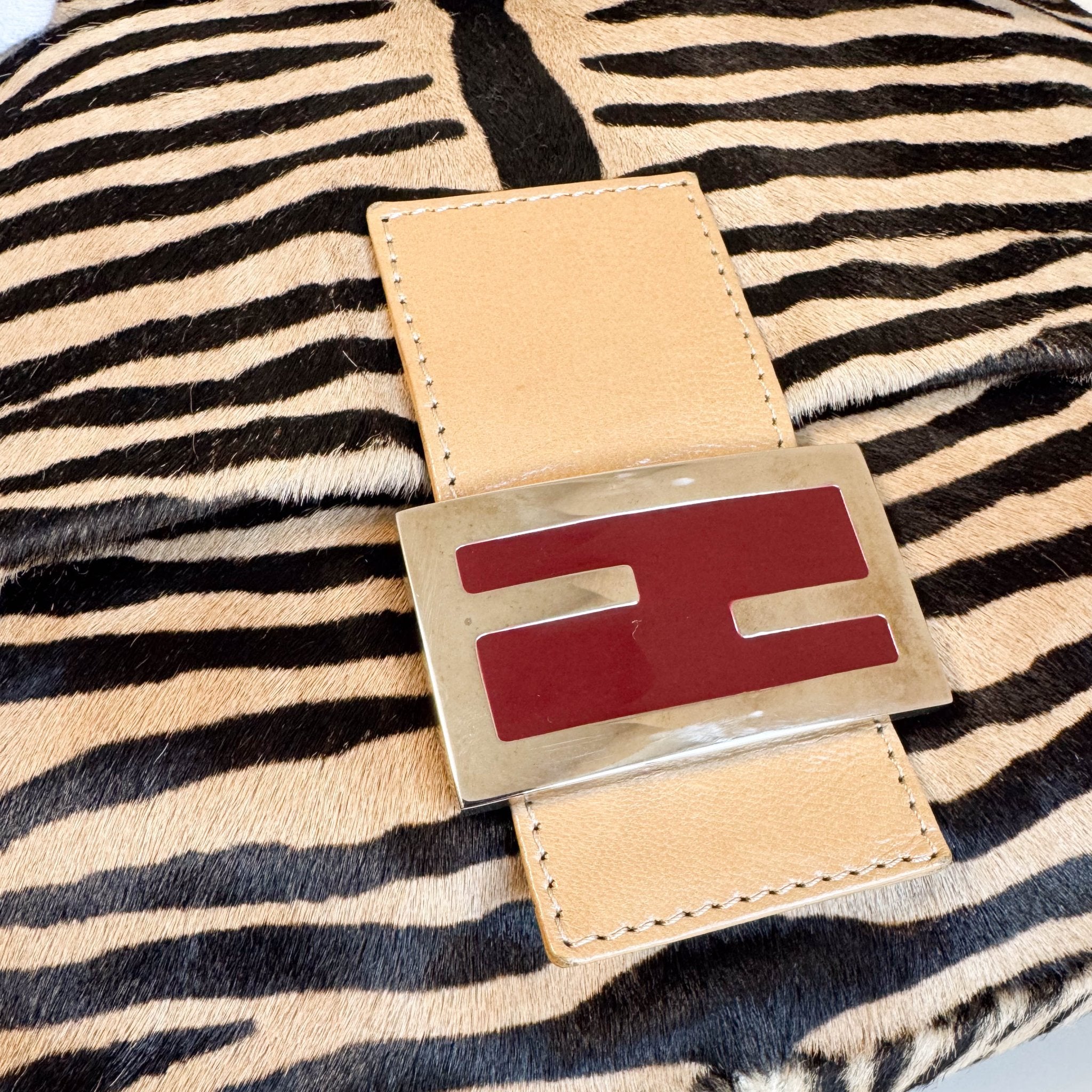 FENDI Mamma Baguette Pony Hair Zebra Design Shoulder Bag, in , Sold by HIVE PRELOVED - Shoulder Bags, ,