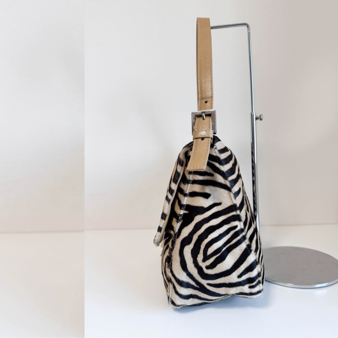 FENDI Mamma Baguette Pony Hair Zebra Design Shoulder Bag, in , Sold by HIVE PRELOVED - Shoulder Bags, ,