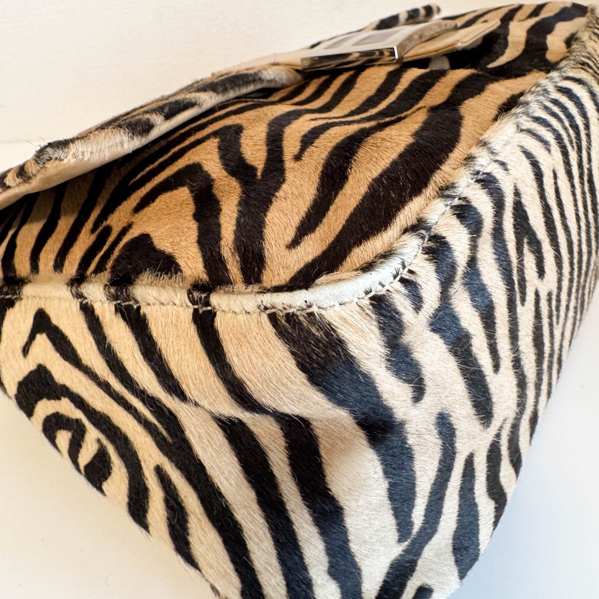FENDI Mamma Baguette Pony Hair Zebra Design Shoulder Bag, in , Sold by HIVE PRELOVED - Shoulder Bags, ,
