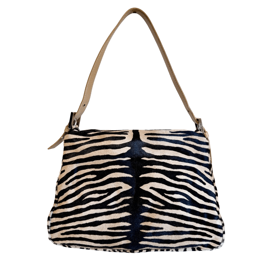 FENDI Mamma Baguette Pony Hair Zebra Design Shoulder Bag, in , Sold by HIVE PRELOVED - Shoulder Bags, ,