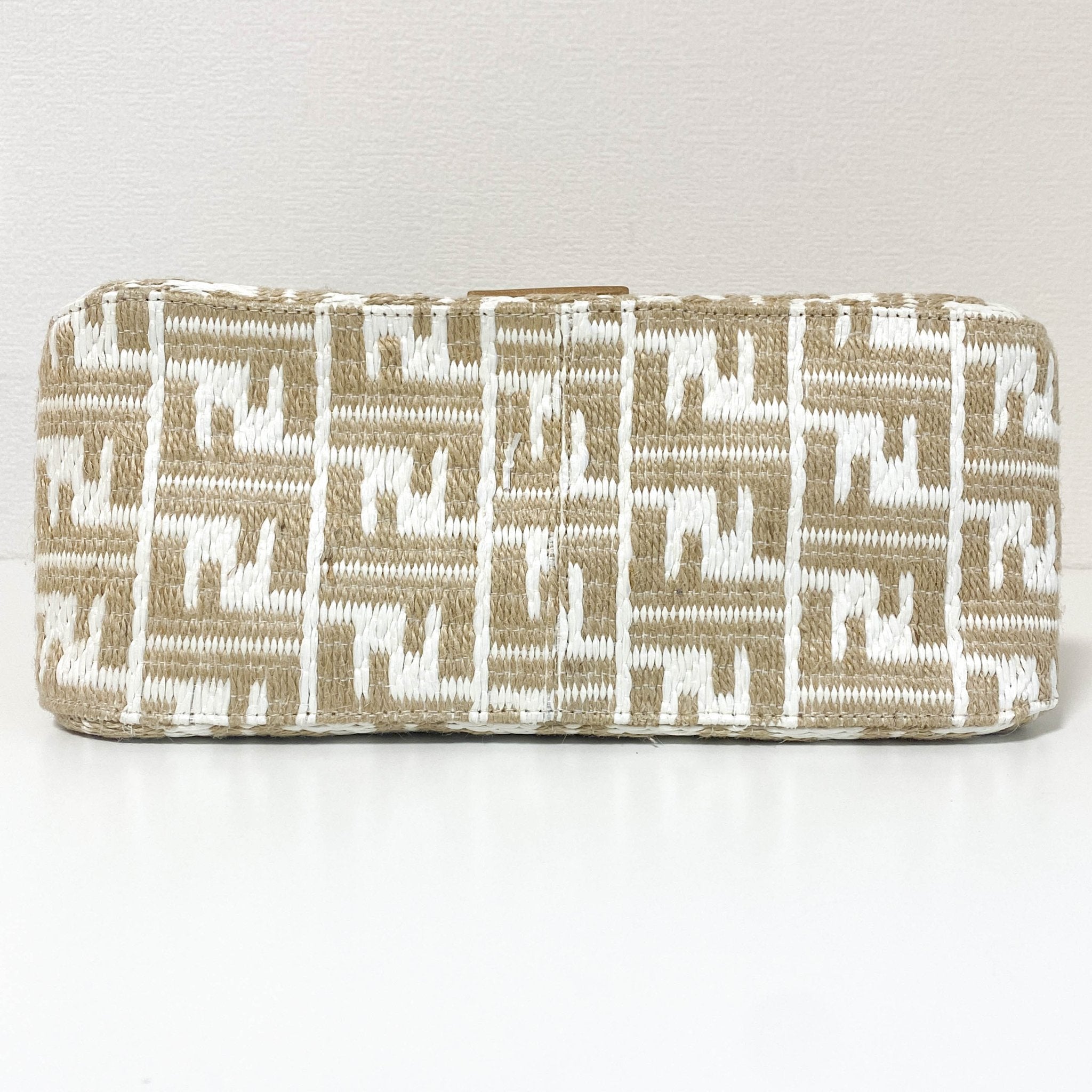 FENDI Mamma Baguette Raffia Zucca Shoulder Bag, in , Sold by HIVE PRELOVED - Shoulder Bags, ,