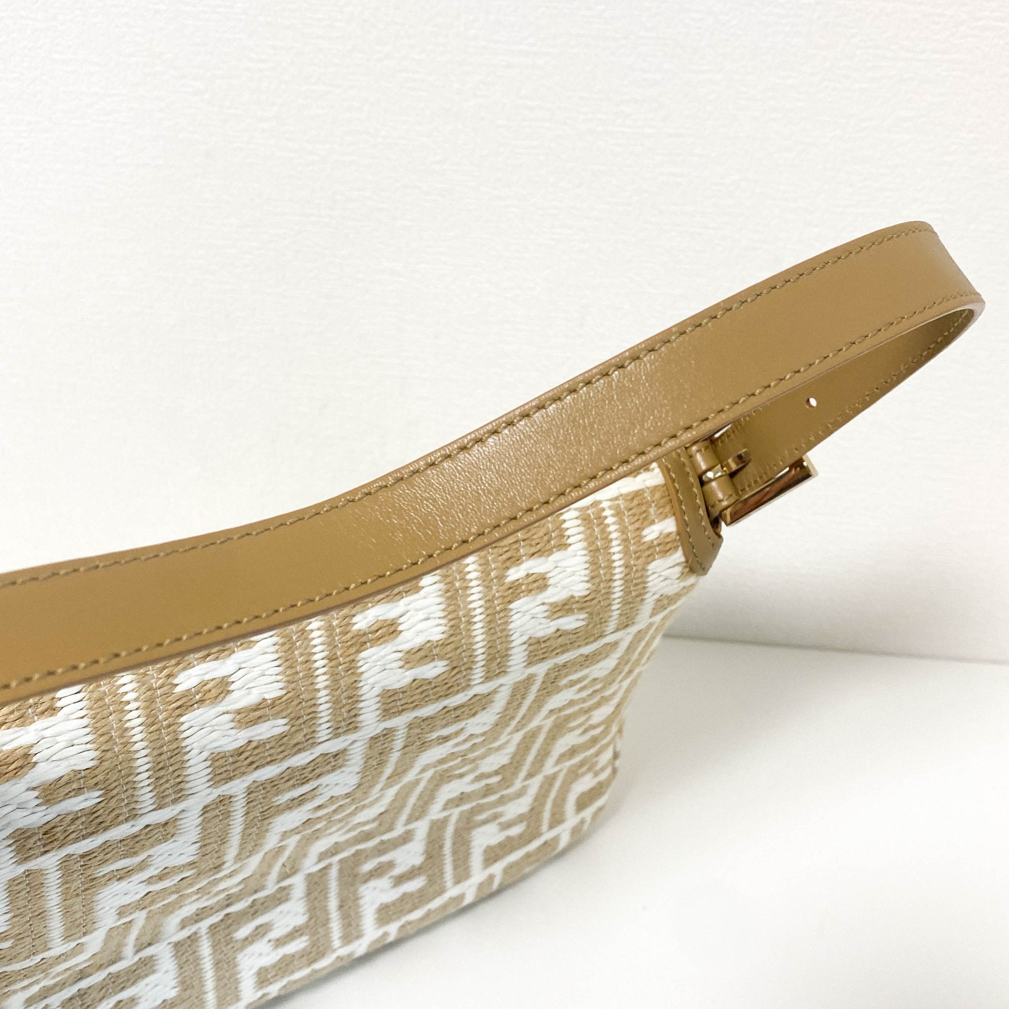 FENDI Mamma Baguette Raffia Zucca Shoulder Bag, in , Sold by HIVE PRELOVED - Shoulder Bags, ,