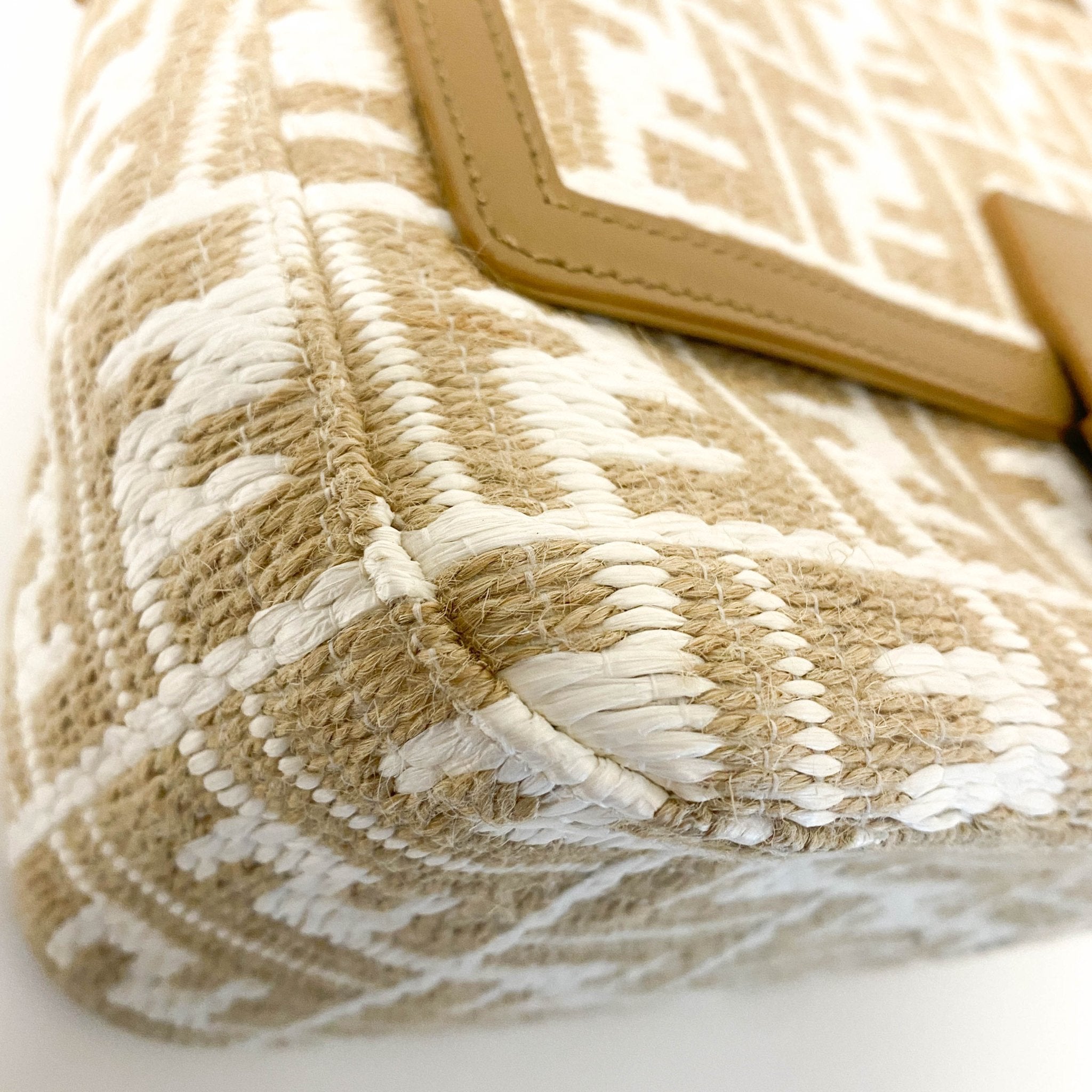 FENDI Mamma Baguette Raffia Zucca Shoulder Bag, in , Sold by HIVE PRELOVED - Shoulder Bags, ,