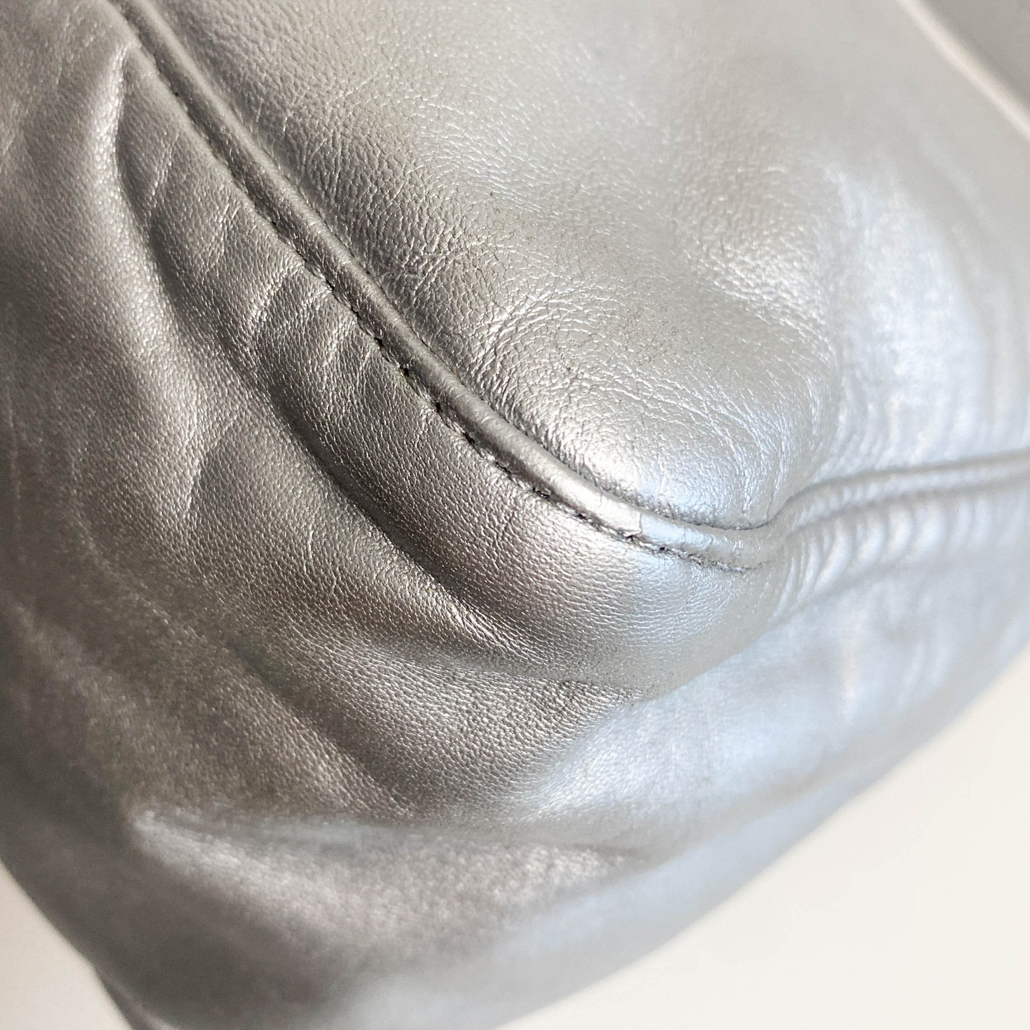 FENDI Mamma Baguette Silver Leather Shoulder Bag, in , Sold by HIVE PRELOVED - Shoulder Bags, ,