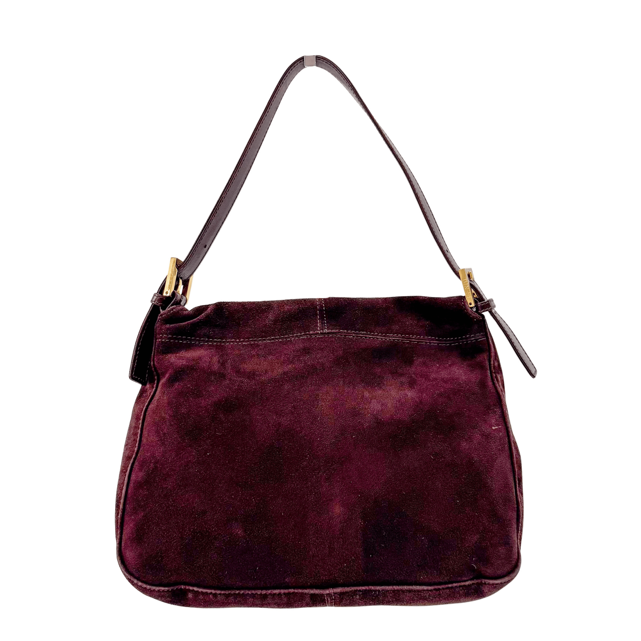 FENDI Mamma Baguette Suede Brown Shoulder Bag, in , Sold by HIVE PRELOVED - Shoulder Bags, ,