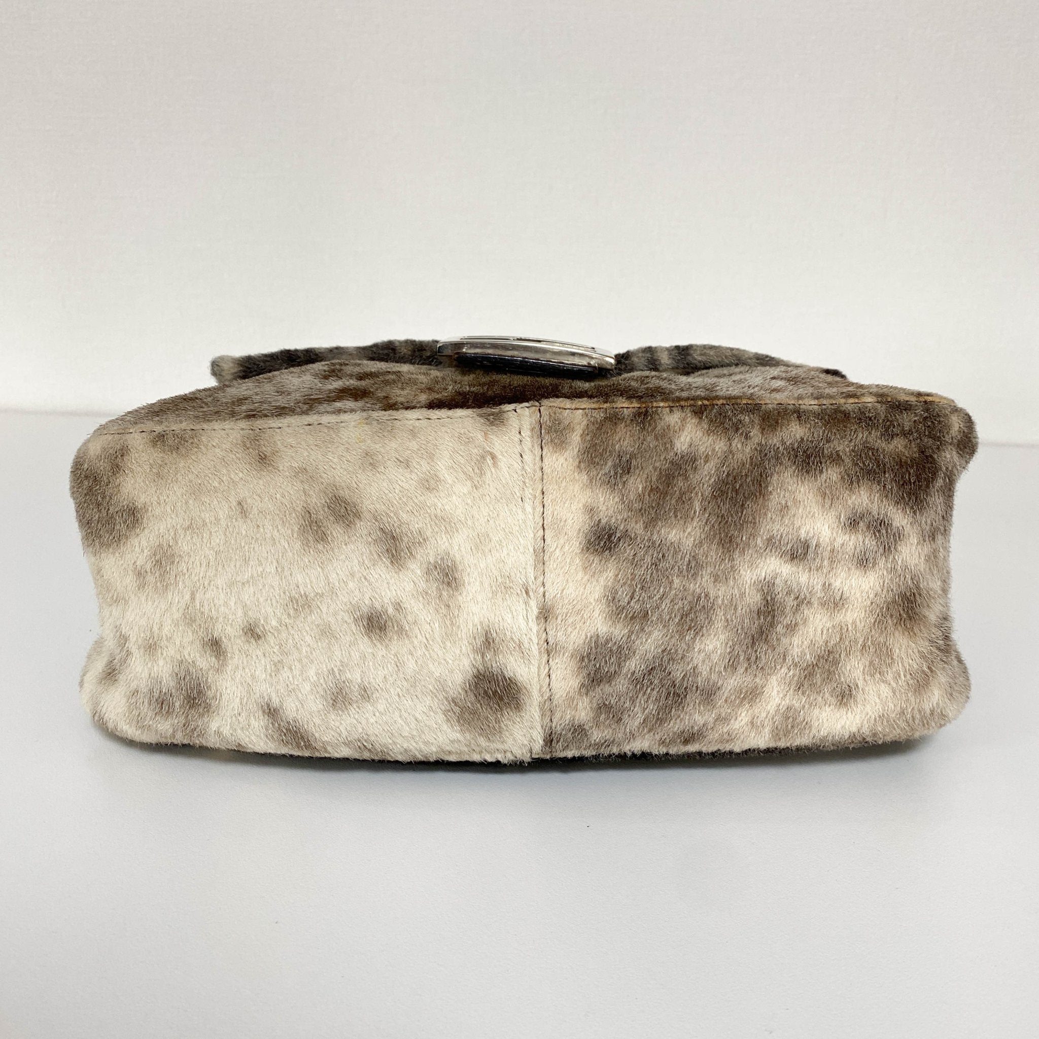 FENDI Mamma Baguette White / Brown / Black Fur Shoulder Bag, in , Sold by HIVE PRELOVED - Shoulder Bags, ,