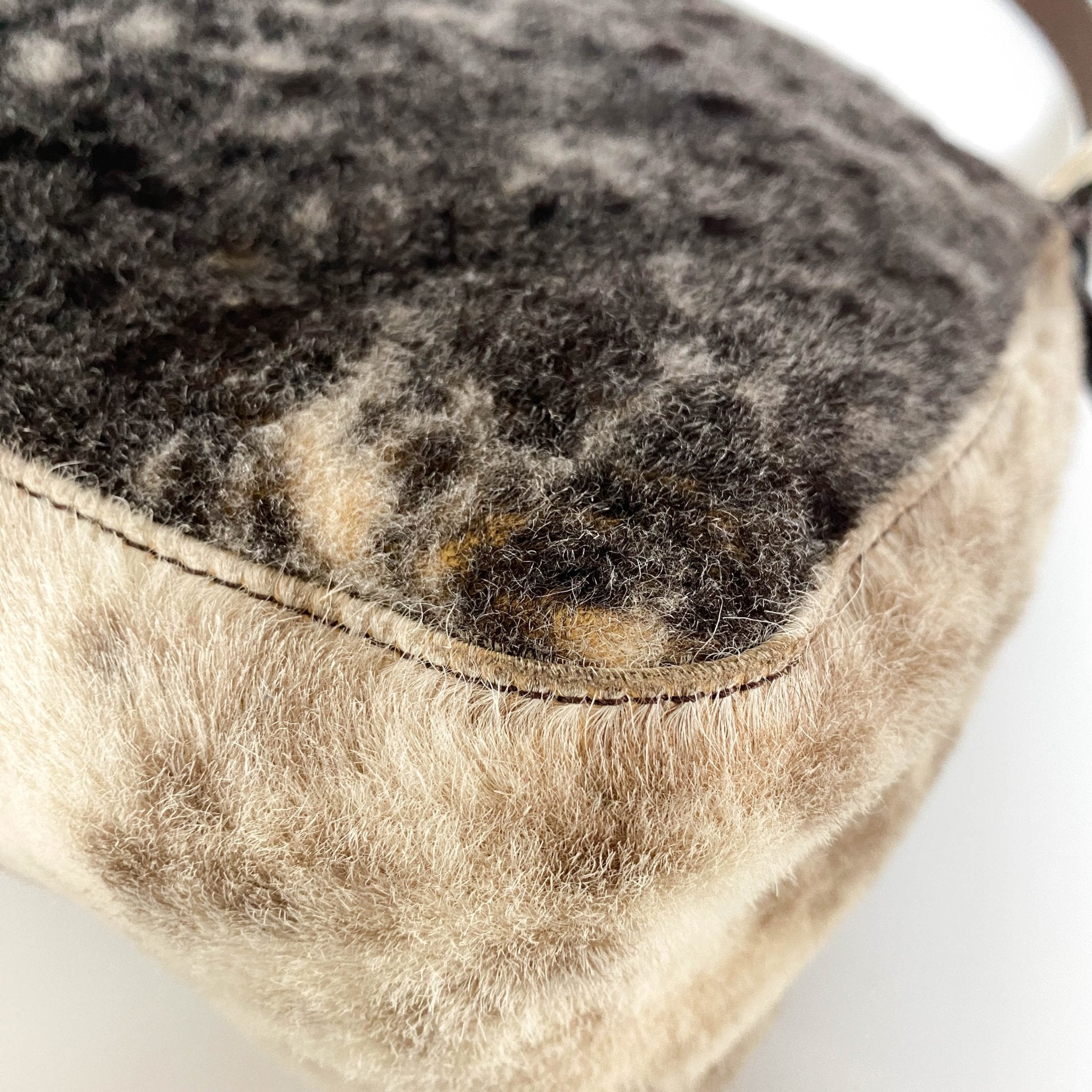 FENDI Mamma Baguette White / Brown / Black Fur Shoulder Bag, in , Sold by HIVE PRELOVED - Shoulder Bags, ,