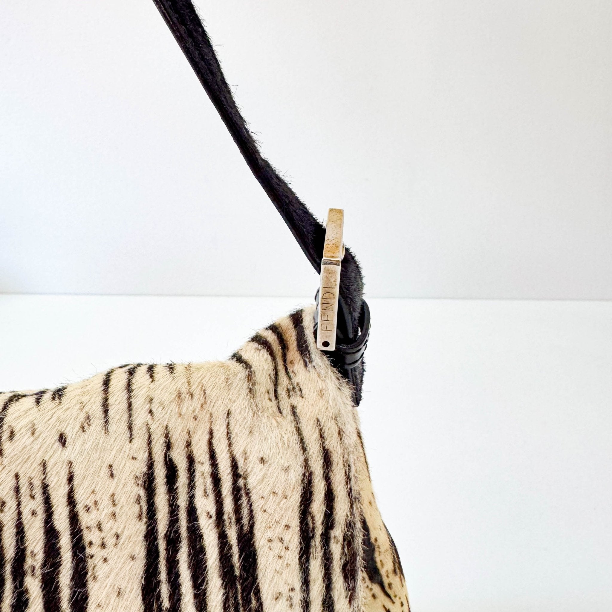 FENDI Mamma Baguette Zebra Print Pony Hair Shoulder Bag, in , Sold by HIVE PRELOVED - Shoulder Bags, ,