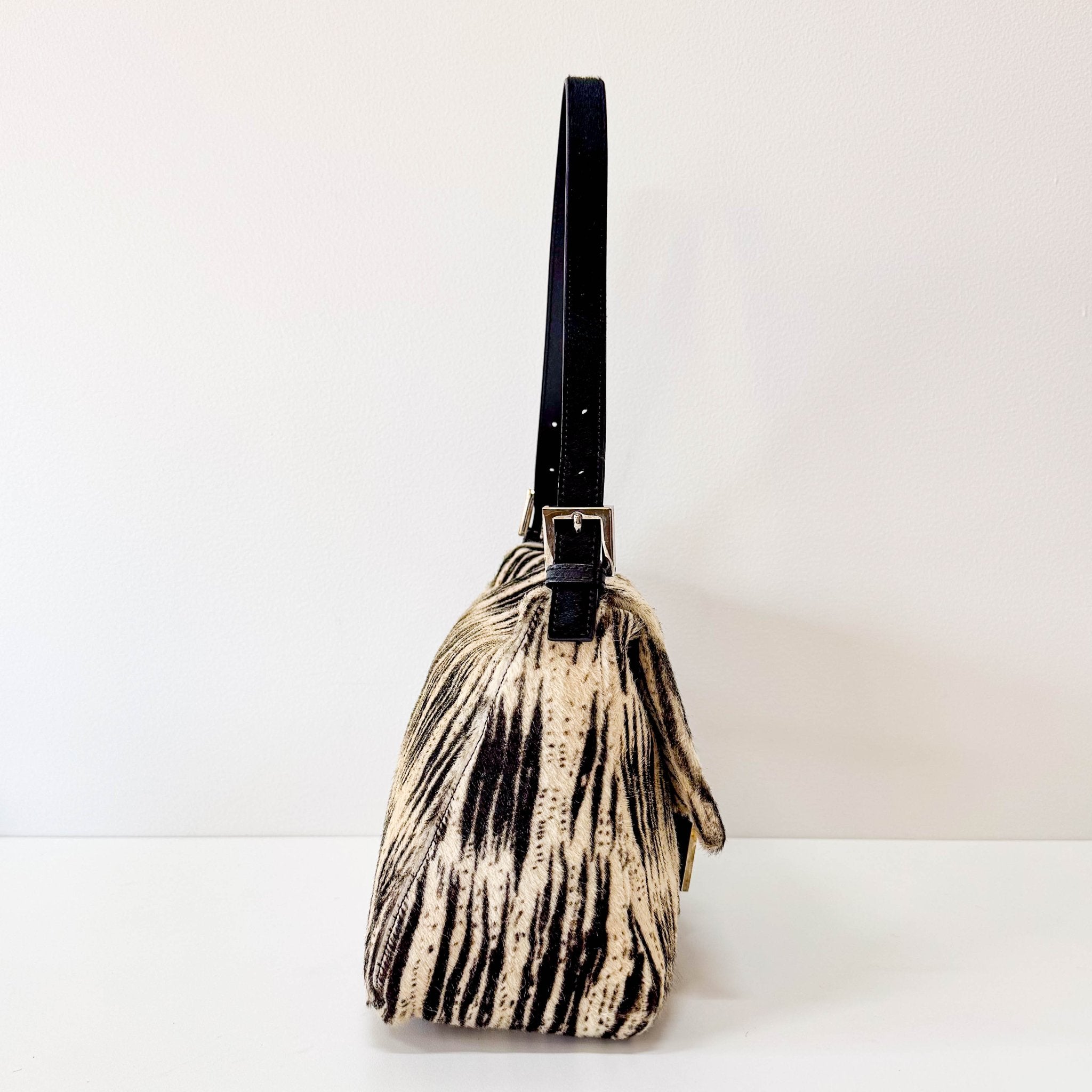 FENDI Mamma Baguette Zebra Print Pony Hair Shoulder Bag, in , Sold by HIVE PRELOVED - Shoulder Bags, ,
