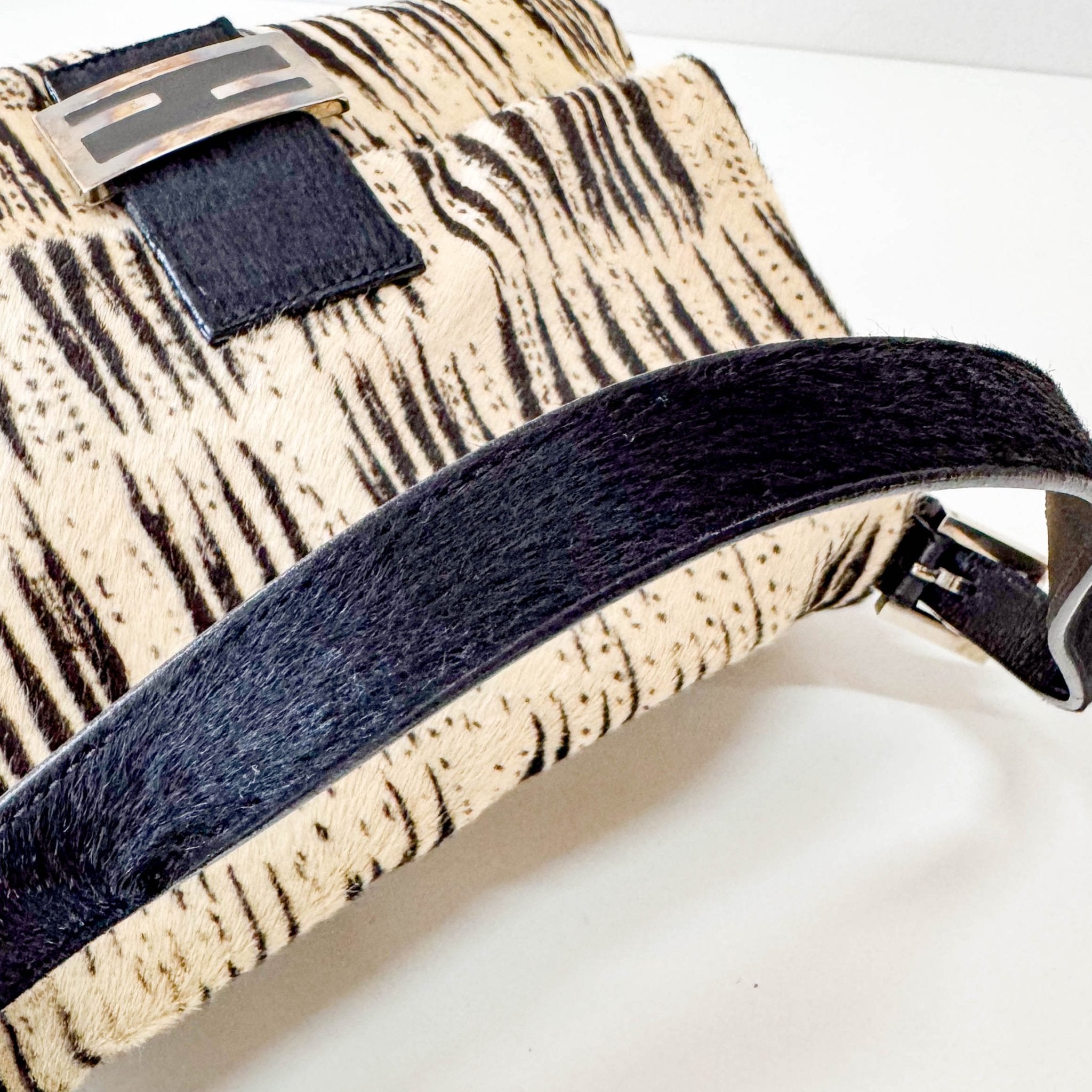 FENDI Mamma Baguette Zebra Print Pony Hair Shoulder Bag, in , Sold by HIVE PRELOVED - Shoulder Bags, ,