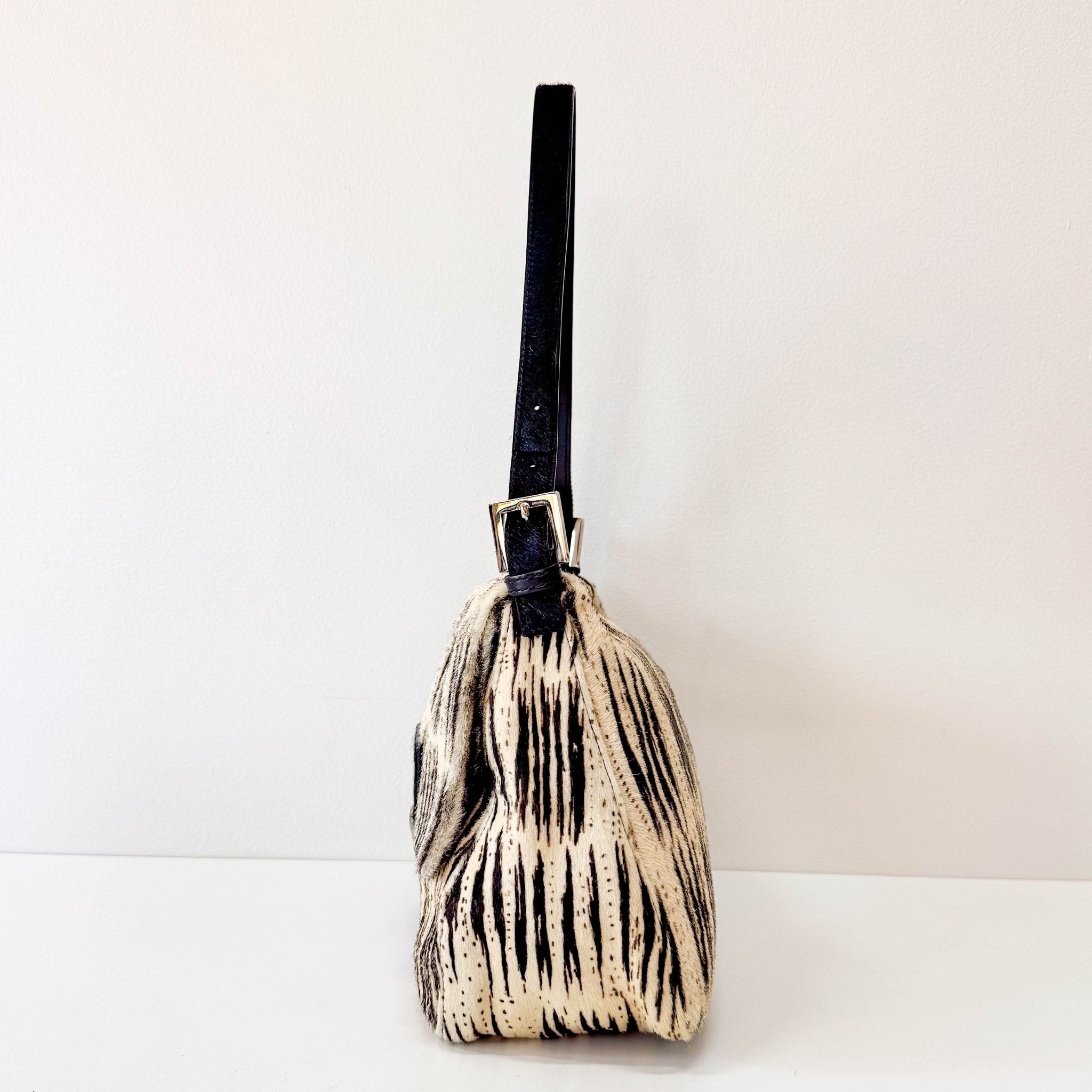 FENDI Mamma Baguette Zebra Print Pony Hair Shoulder Bag, in , Sold by HIVE PRELOVED - Shoulder Bags, ,