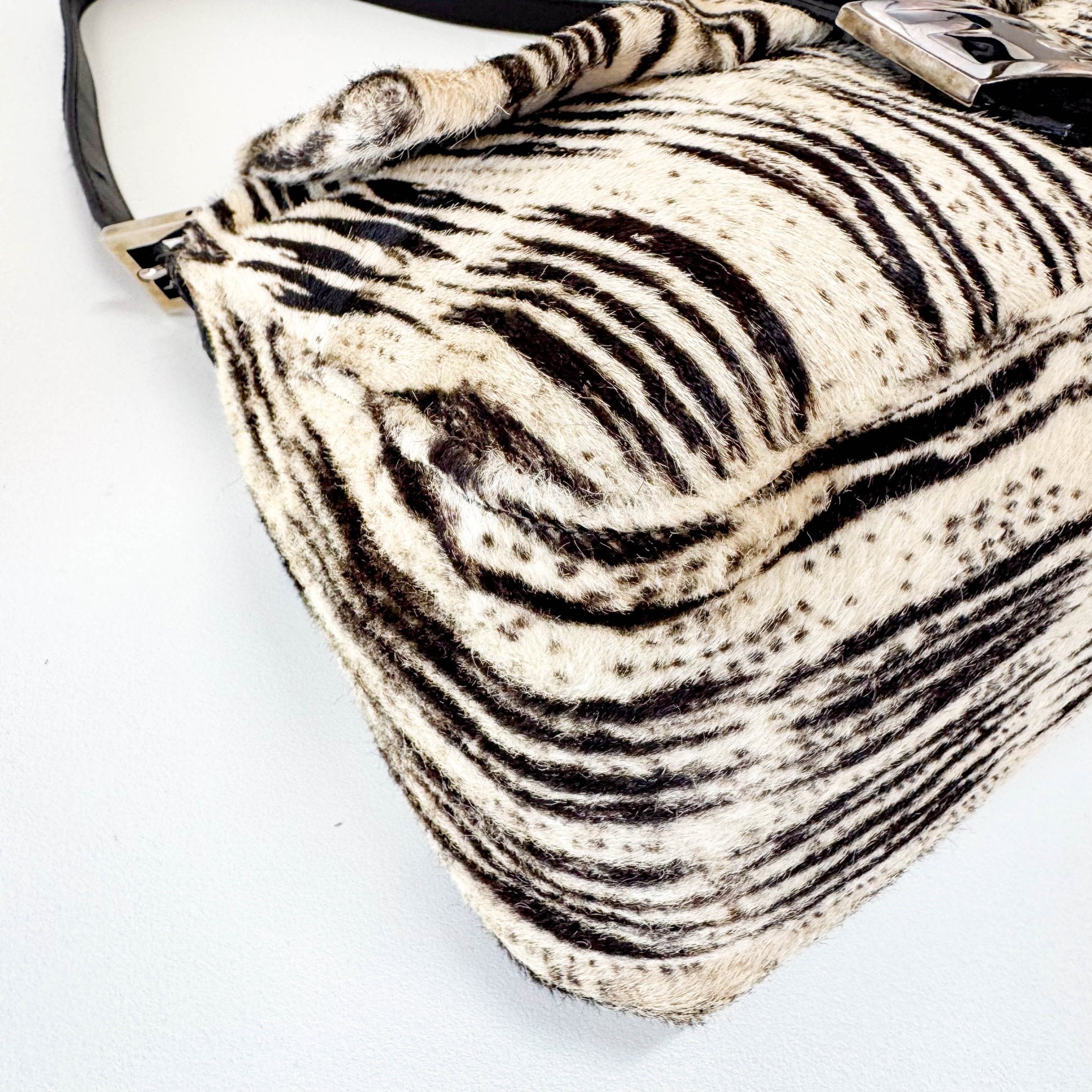 FENDI Mamma Baguette Zebra Print Pony Hair Shoulder Bag, in , Sold by HIVE PRELOVED - Shoulder Bags, ,