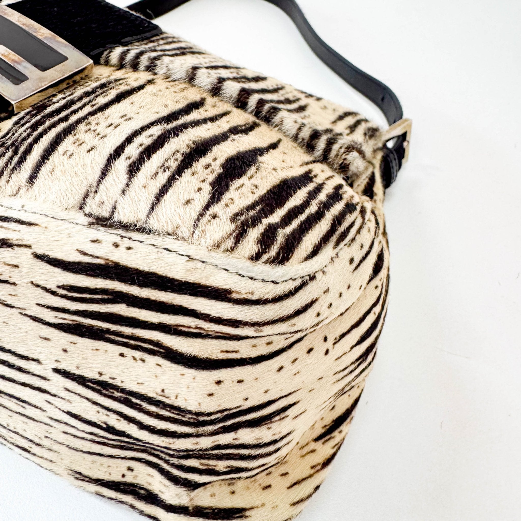 FENDI Mamma Baguette Zebra Print Pony Hair Shoulder Bag, in , Sold by HIVE PRELOVED - Shoulder Bags, ,