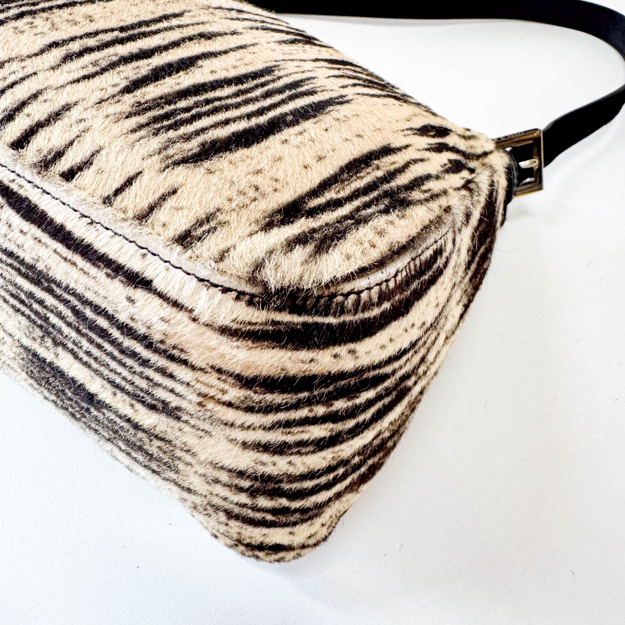 FENDI Mamma Baguette Zebra Print Pony Hair Shoulder Bag, in , Sold by HIVE PRELOVED - Shoulder Bags, ,
