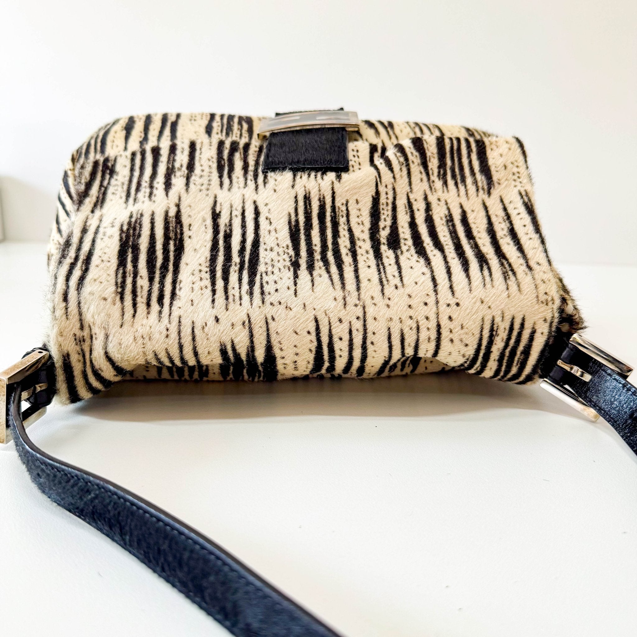 FENDI Mamma Baguette Zebra Print Pony Hair Shoulder Bag, in , Sold by HIVE PRELOVED - Shoulder Bags, ,