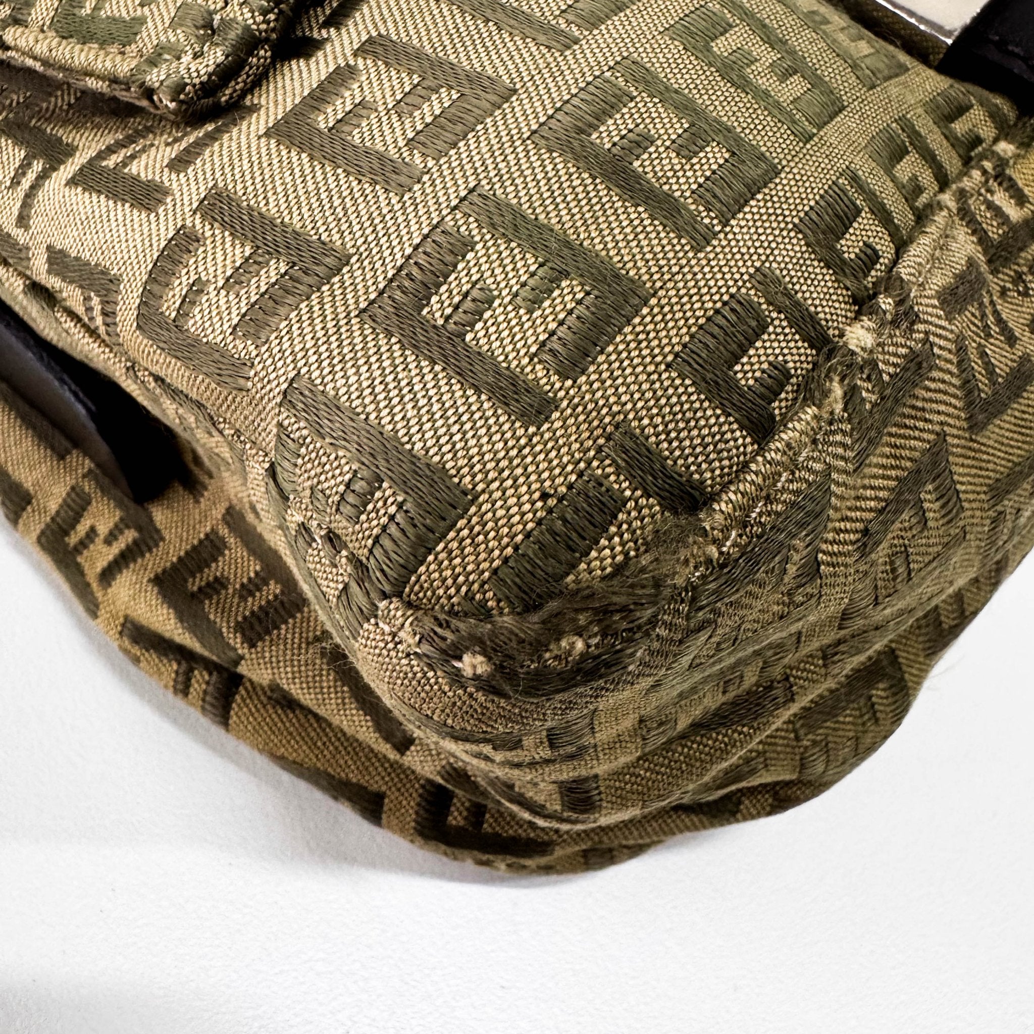 FENDI Mamma Baguette Zucca Green Shoulder Bag, in , Sold by HIVE PRELOVED - Shoulder Bags, ,