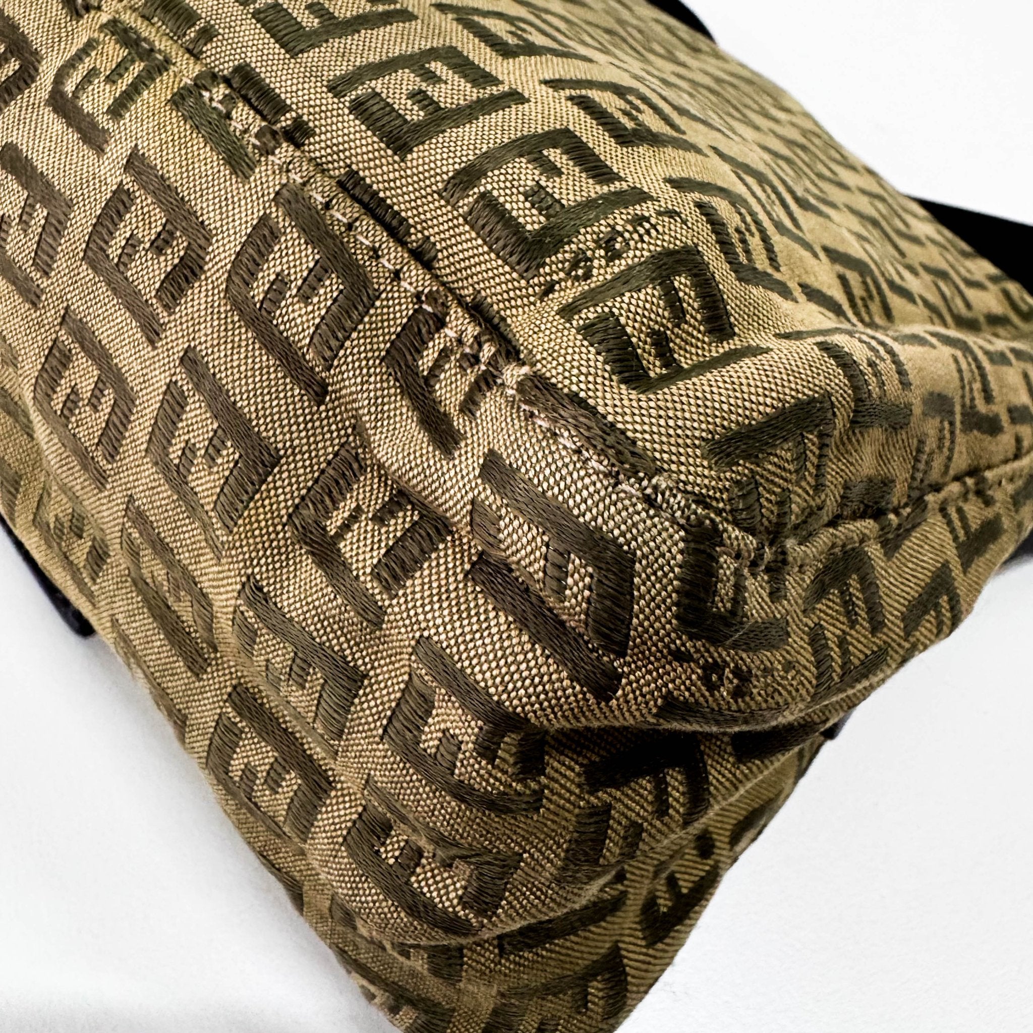 FENDI Mamma Baguette Zucca Green Shoulder Bag, in , Sold by HIVE PRELOVED - Shoulder Bags, ,