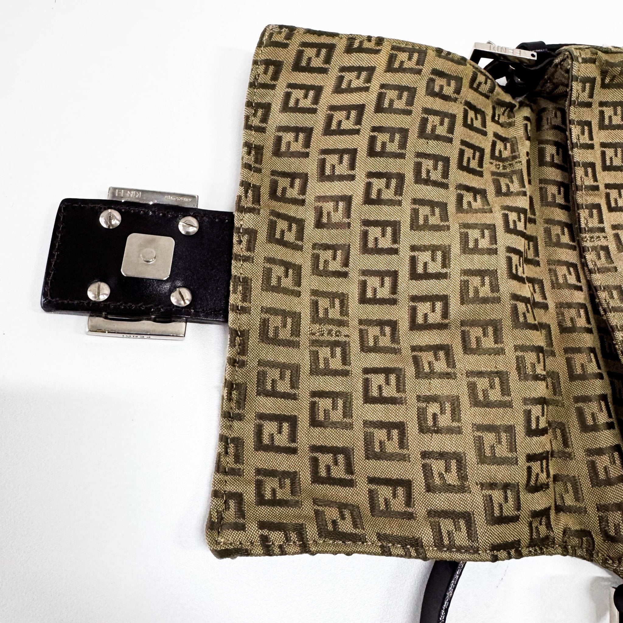 FENDI Mamma Baguette Zucca Green Shoulder Bag, in , Sold by HIVE PRELOVED - Shoulder Bags, ,