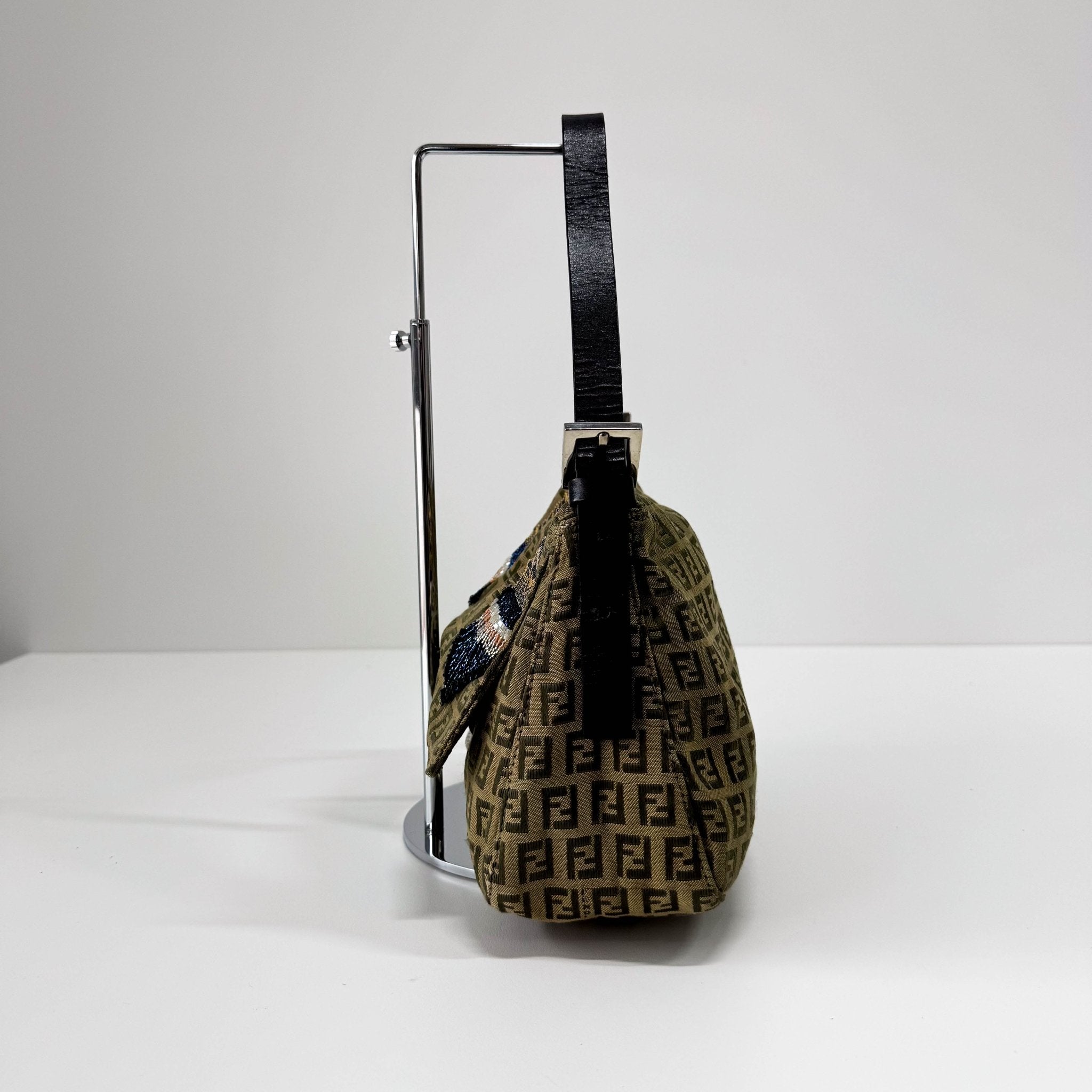 FENDI Mamma Baguette Zucca Green Shoulder Bag, in , Sold by HIVE PRELOVED - Shoulder Bags, ,