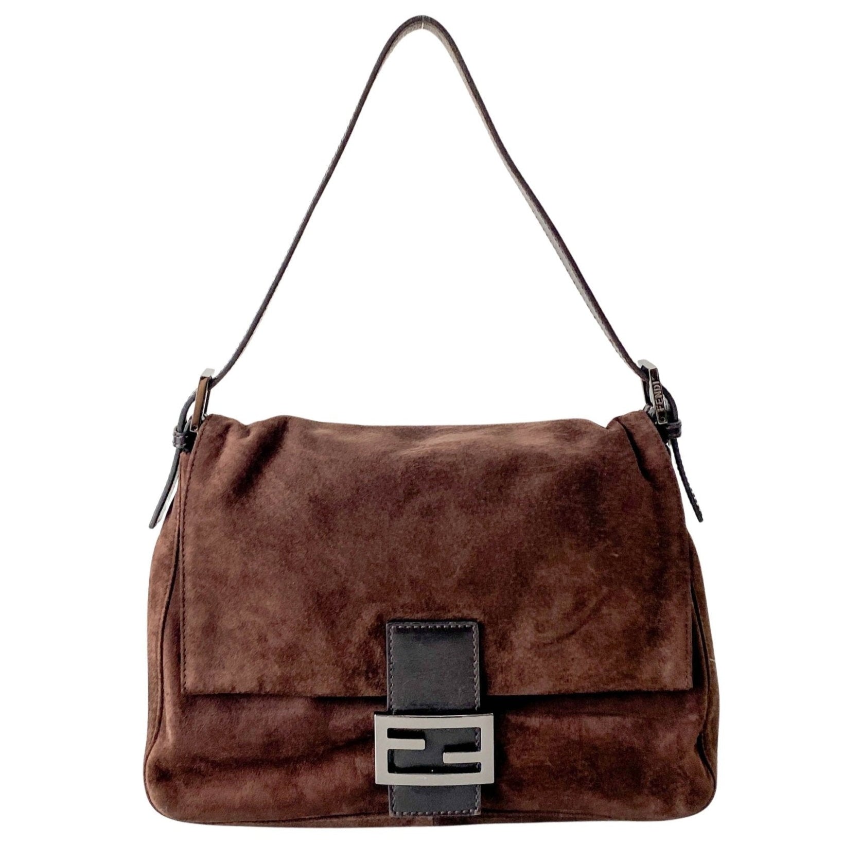 FENDI Mamma Baugette Suede Brown Shoulder Bag, in , Sold by HIVE PRELOVED - Shoulder Bags, ,