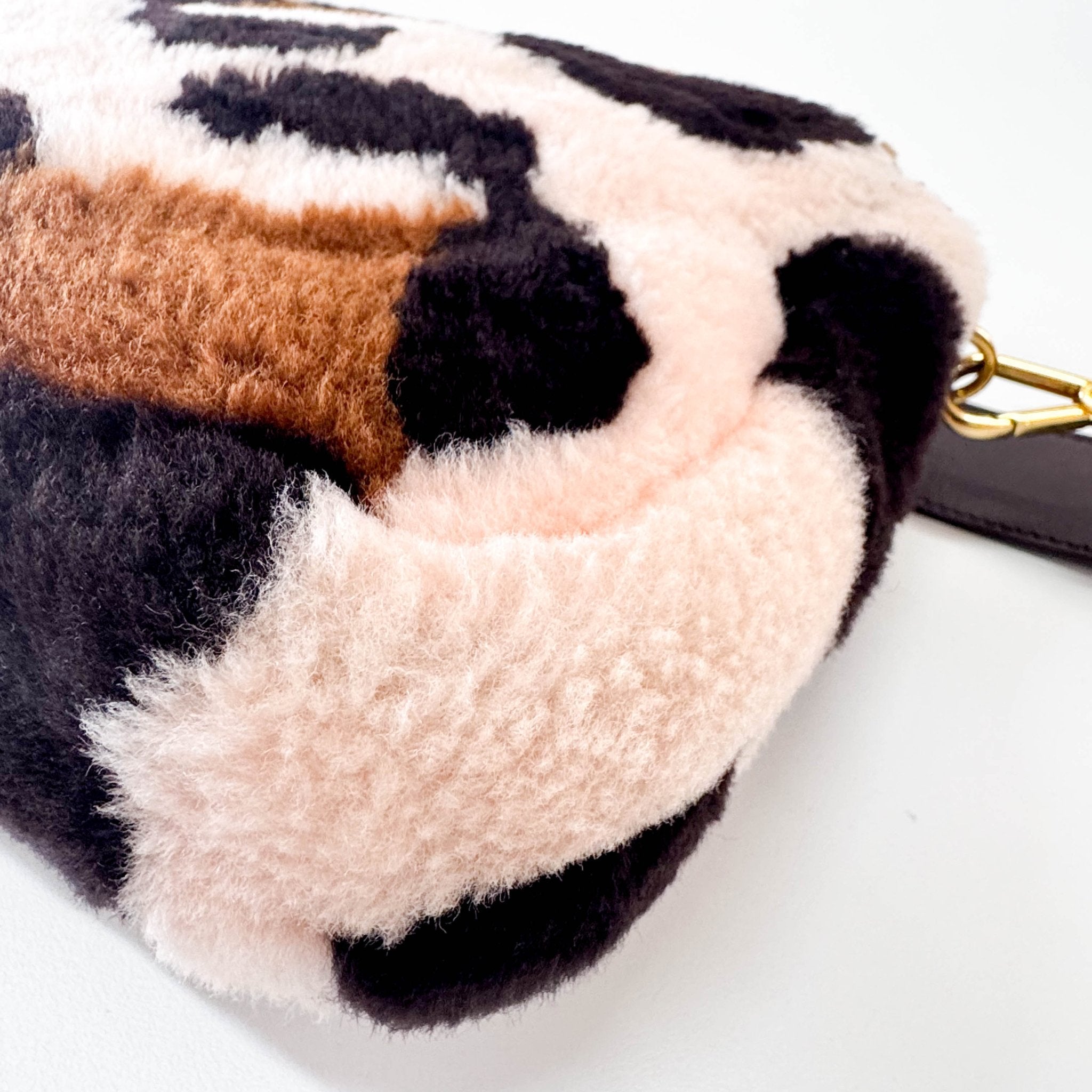 FENDI Maxi Baguette Fun Cow Print Wool Shoulder Bag, in , Sold by HIVE PRELOVED - Shoulder Bags, ,