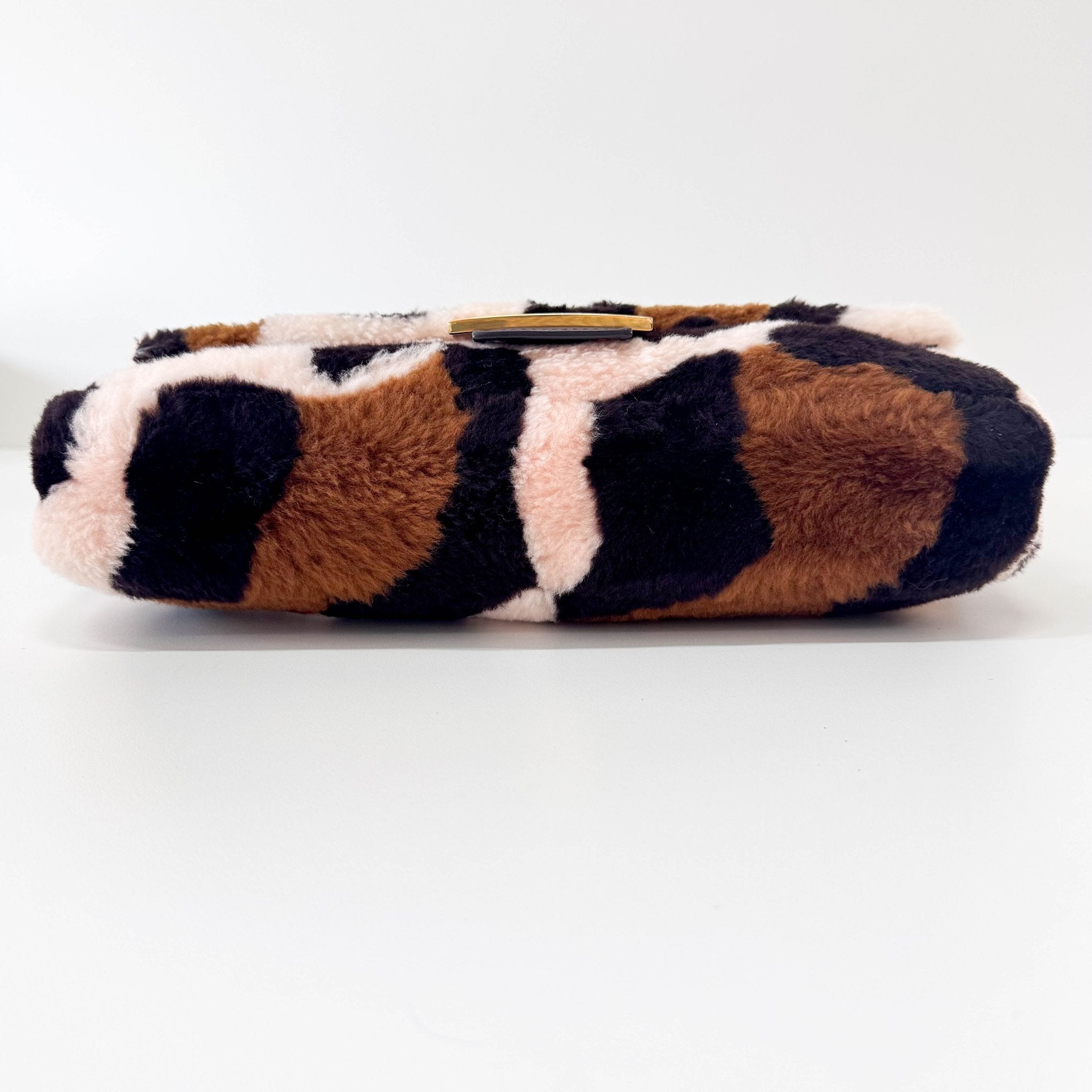 FENDI Maxi Baguette Fun Cow Print Wool Shoulder Bag, in , Sold by HIVE PRELOVED - Shoulder Bags, ,