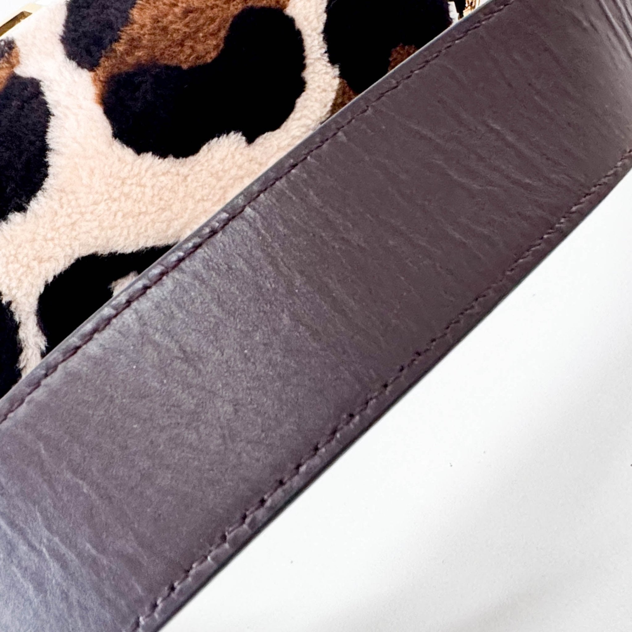 FENDI Maxi Baguette Fun Cow Print Wool Shoulder Bag, in , Sold by HIVE PRELOVED - Shoulder Bags, ,