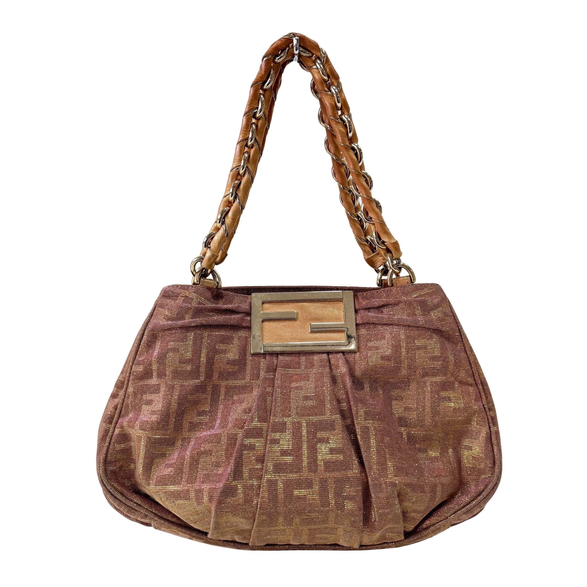 FENDI Metallic Lurex Zucca Mia Hobo Shoulder Bag, in , Sold by HIVE PRELOVED - Shoulder Bags, ,