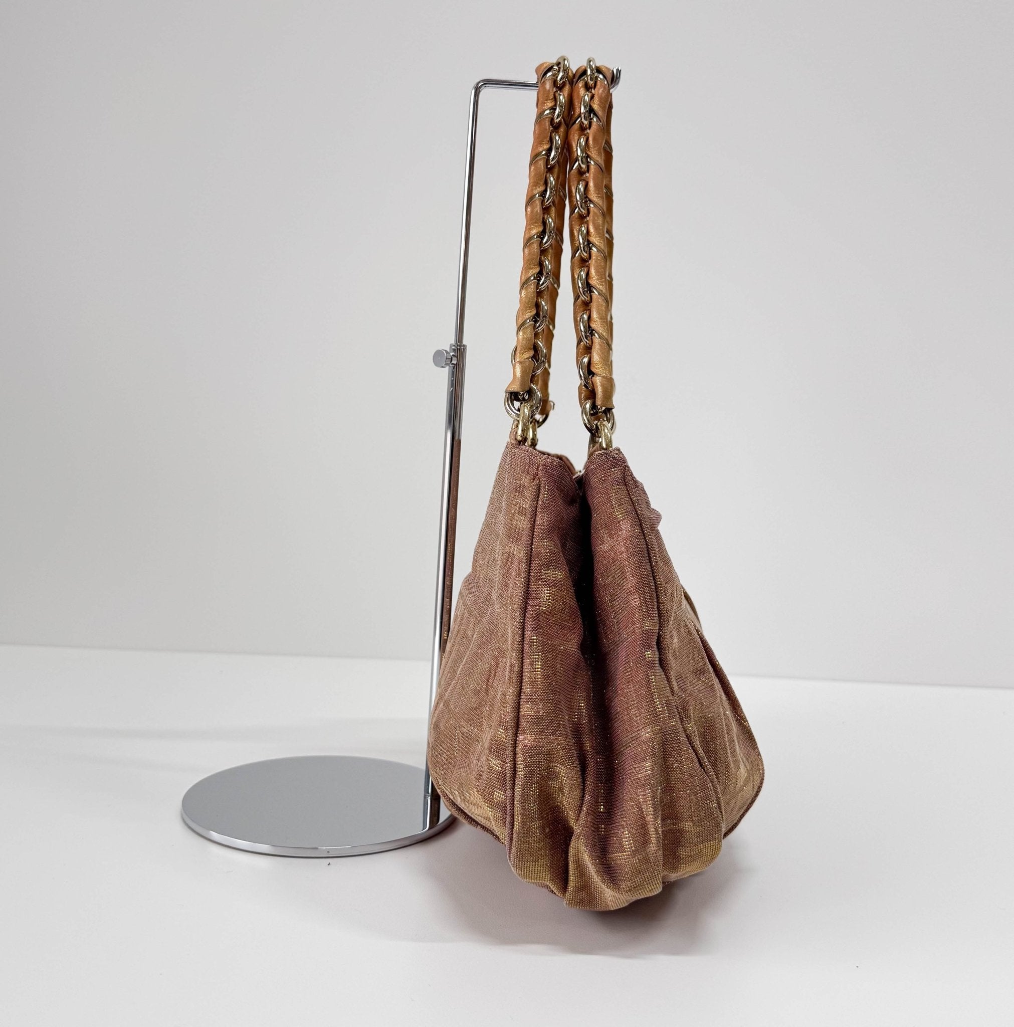 FENDI Metallic Lurex Zucca Mia Hobo Shoulder Bag, in , Sold by HIVE PRELOVED - Shoulder Bags, ,