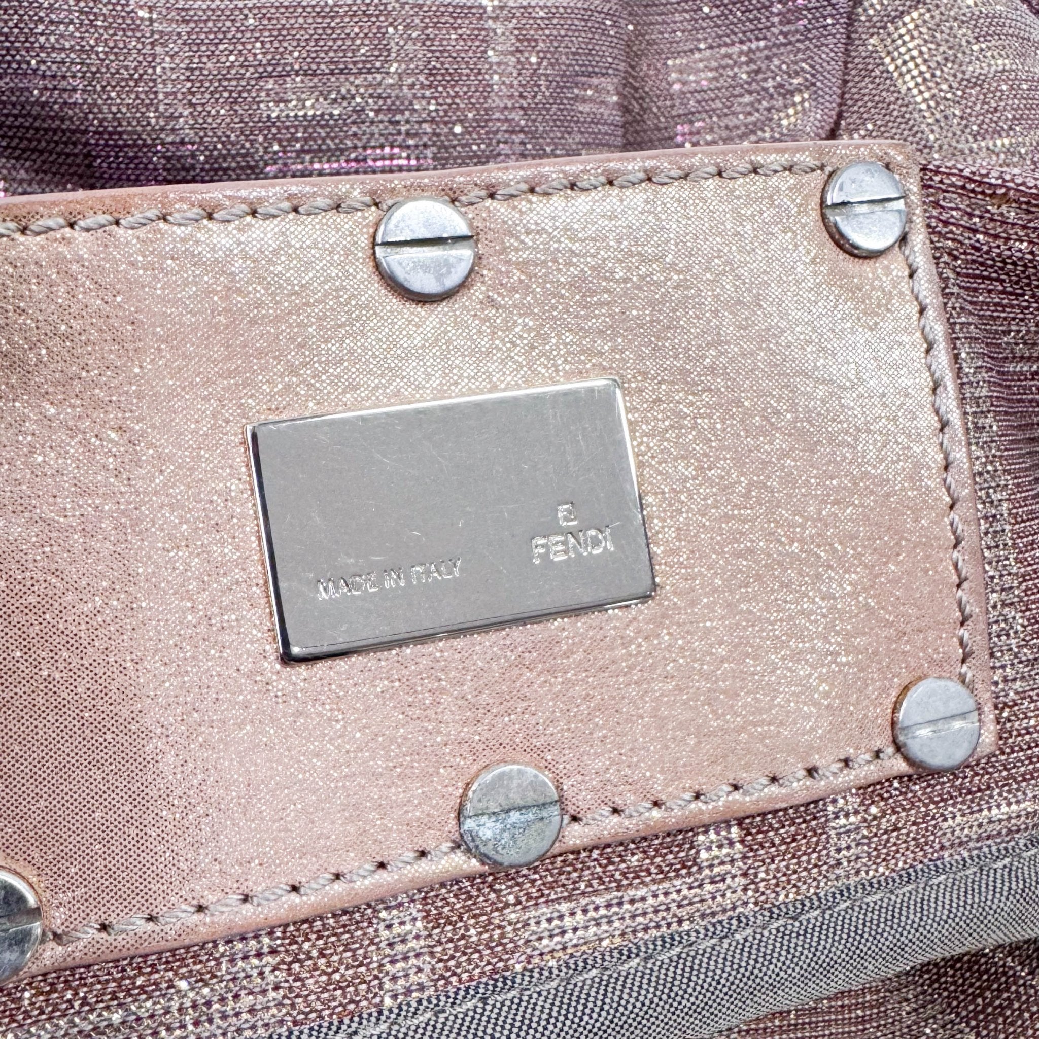 FENDI Metallic Lurex Zucca Mia Hobo Shoulder Bag, in , Sold by HIVE PRELOVED - Shoulder Bags, ,