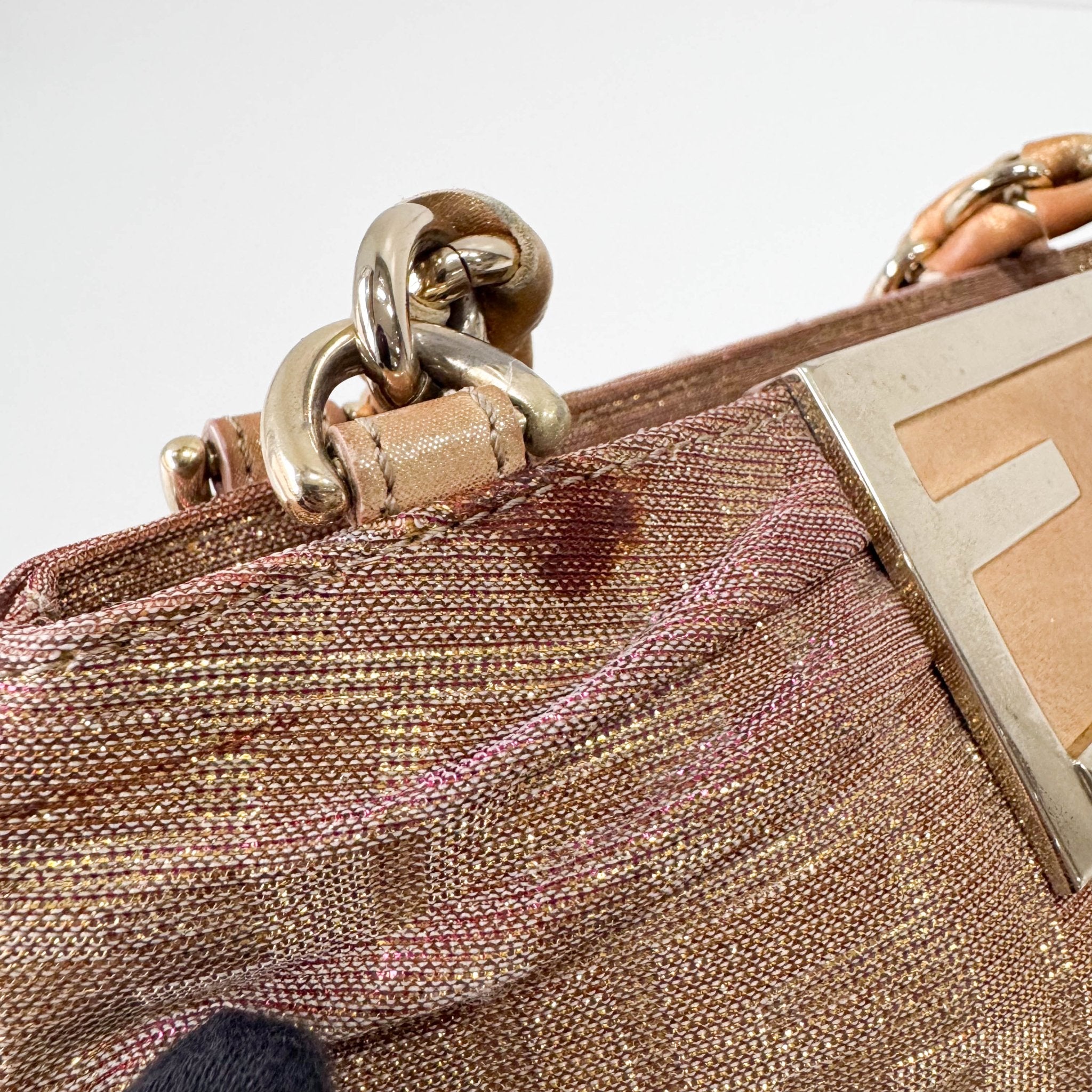 FENDI Metallic Lurex Zucca Mia Hobo Shoulder Bag, in , Sold by HIVE PRELOVED - Shoulder Bags, ,