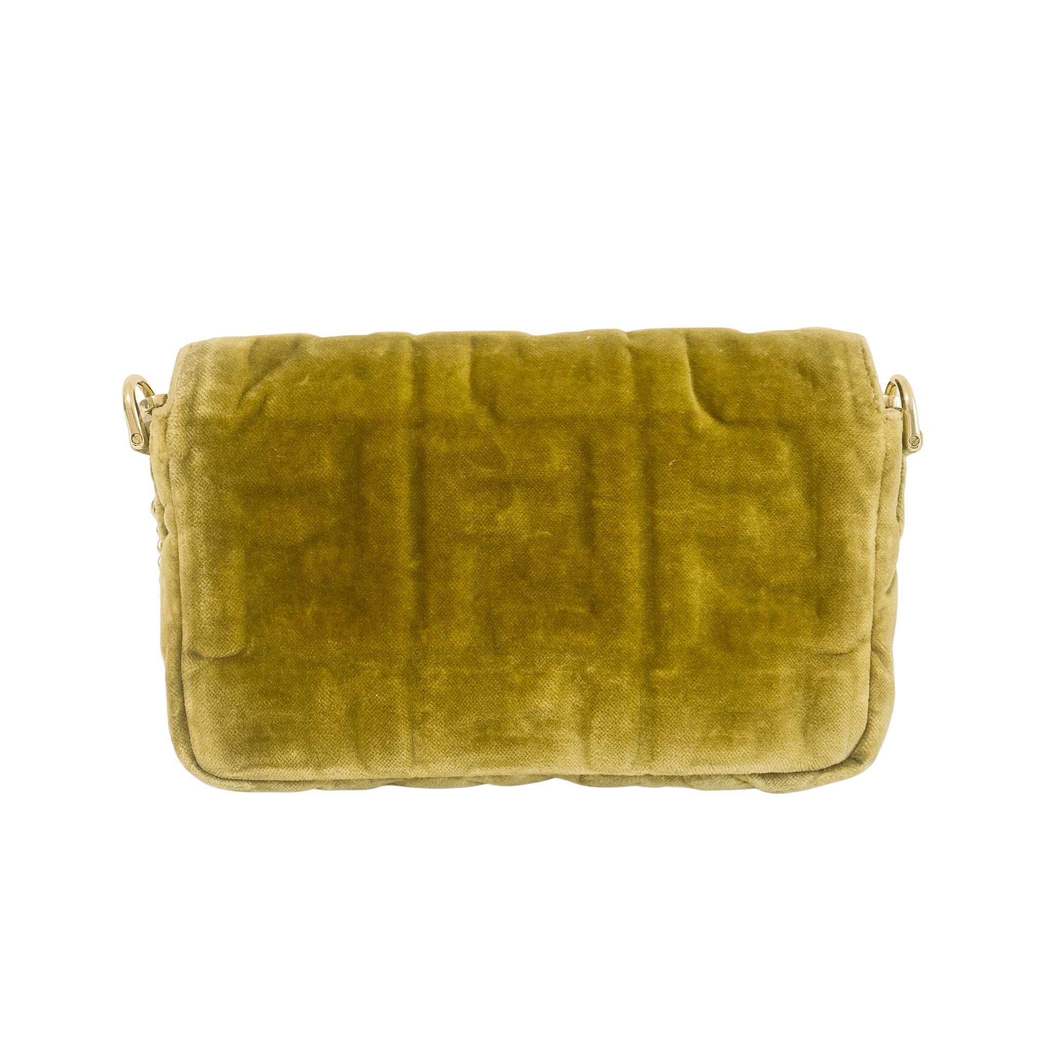 FENDI Mini Baguette Khaki Velvet Chain Shoulder Bag, in , Sold by HIVE PRELOVED - Crossbody bags, Handle Bags,