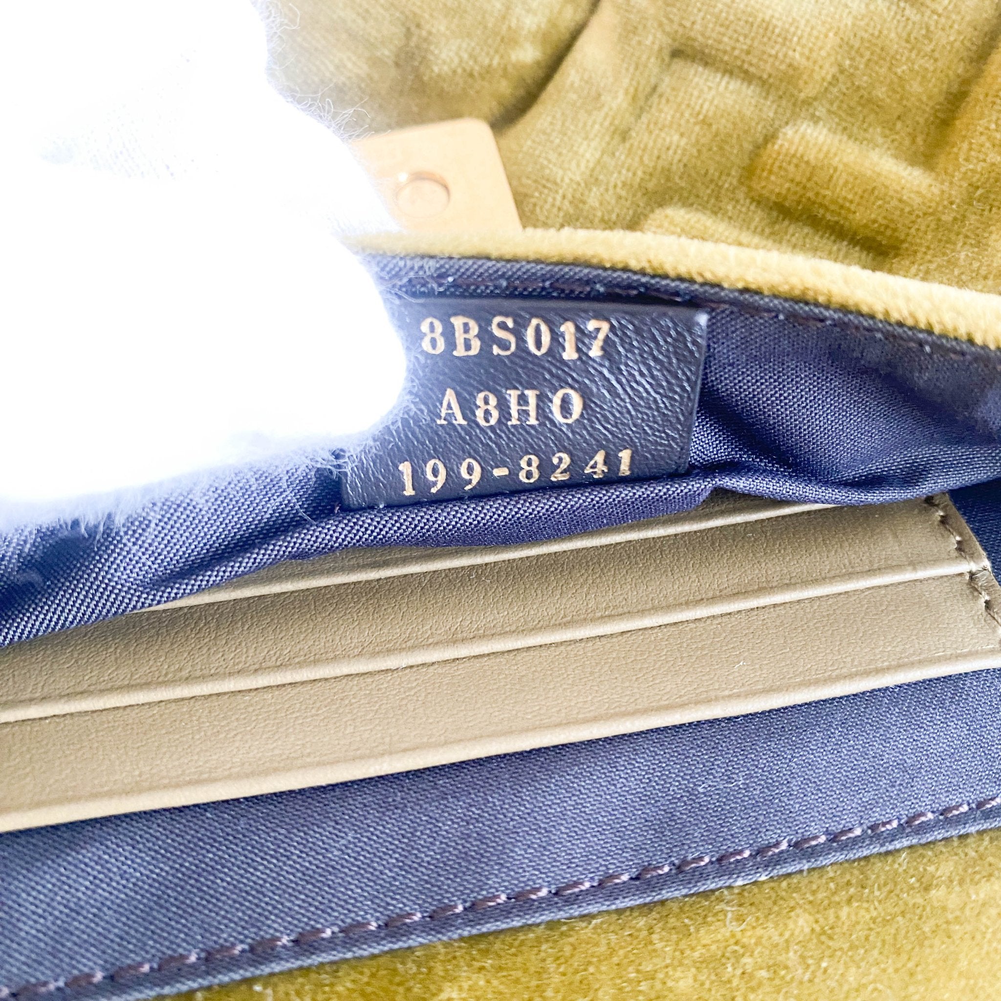 FENDI Mini Baguette Khaki Velvet Chain Shoulder Bag, in , Sold by HIVE PRELOVED - Crossbody bags, Handle Bags,