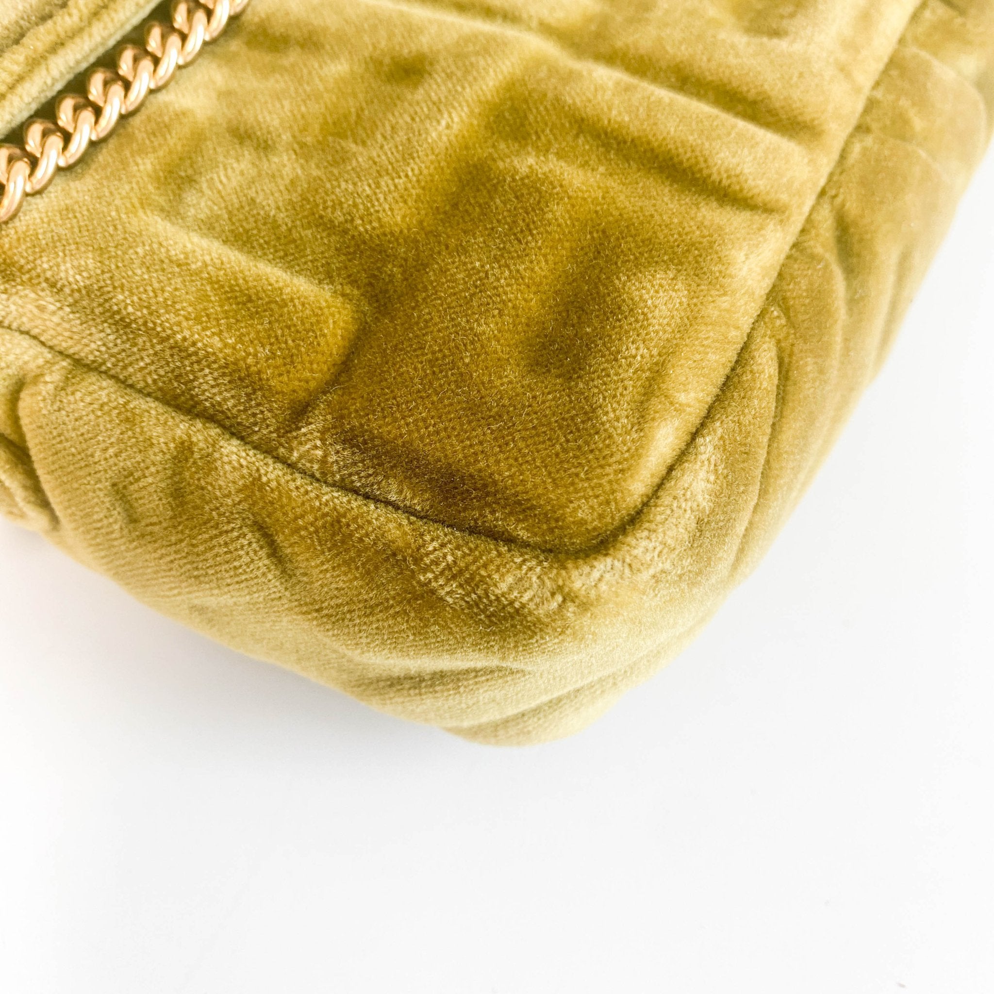FENDI Mini Baguette Khaki Velvet Chain Shoulder Bag, in , Sold by HIVE PRELOVED - Crossbody bags, Handle Bags,