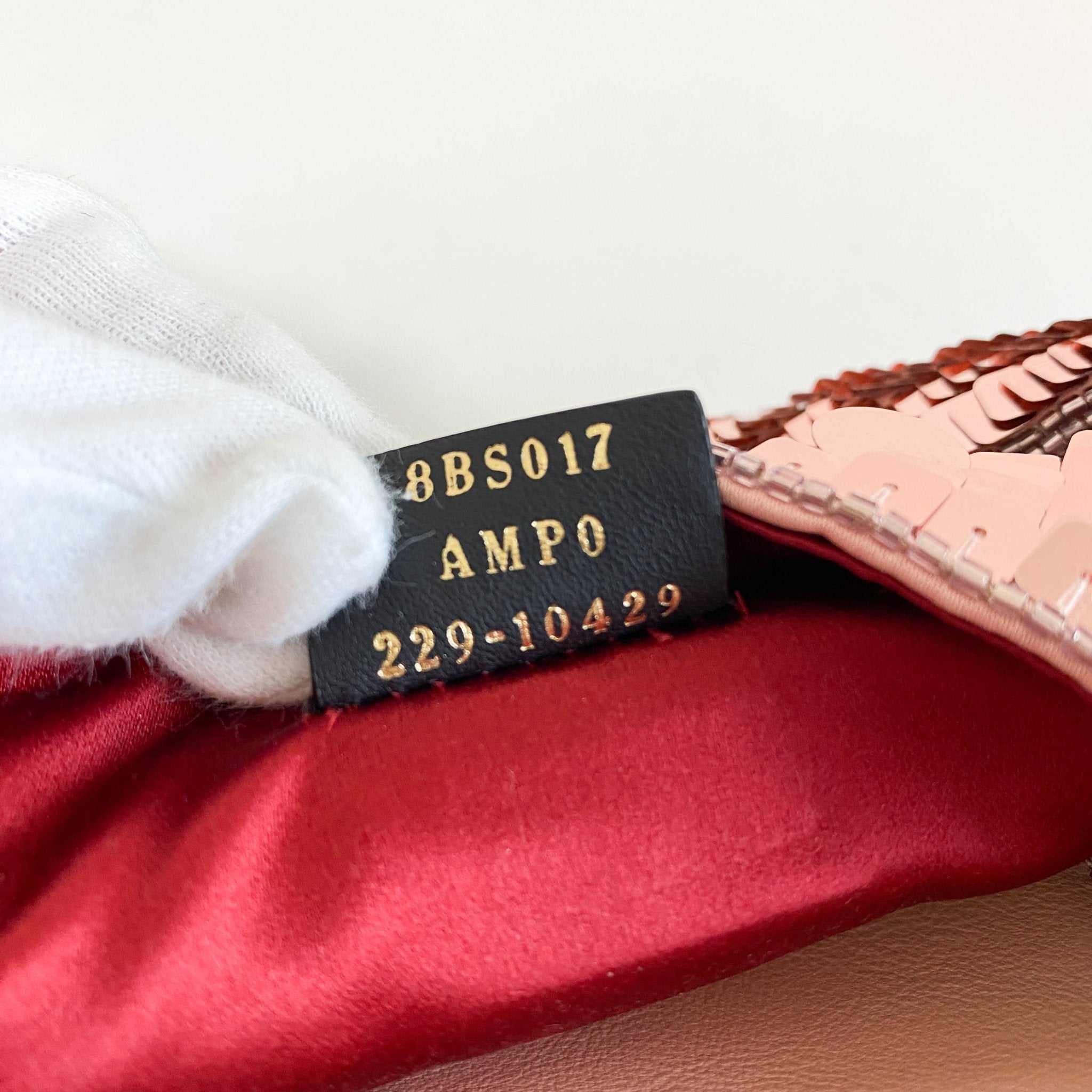 FENDI Mini Baguette Pink Sequin Chain Shoulder Bag, in , Sold by HIVE PRELOVED - Crossbody bags, Shoulder Bags,