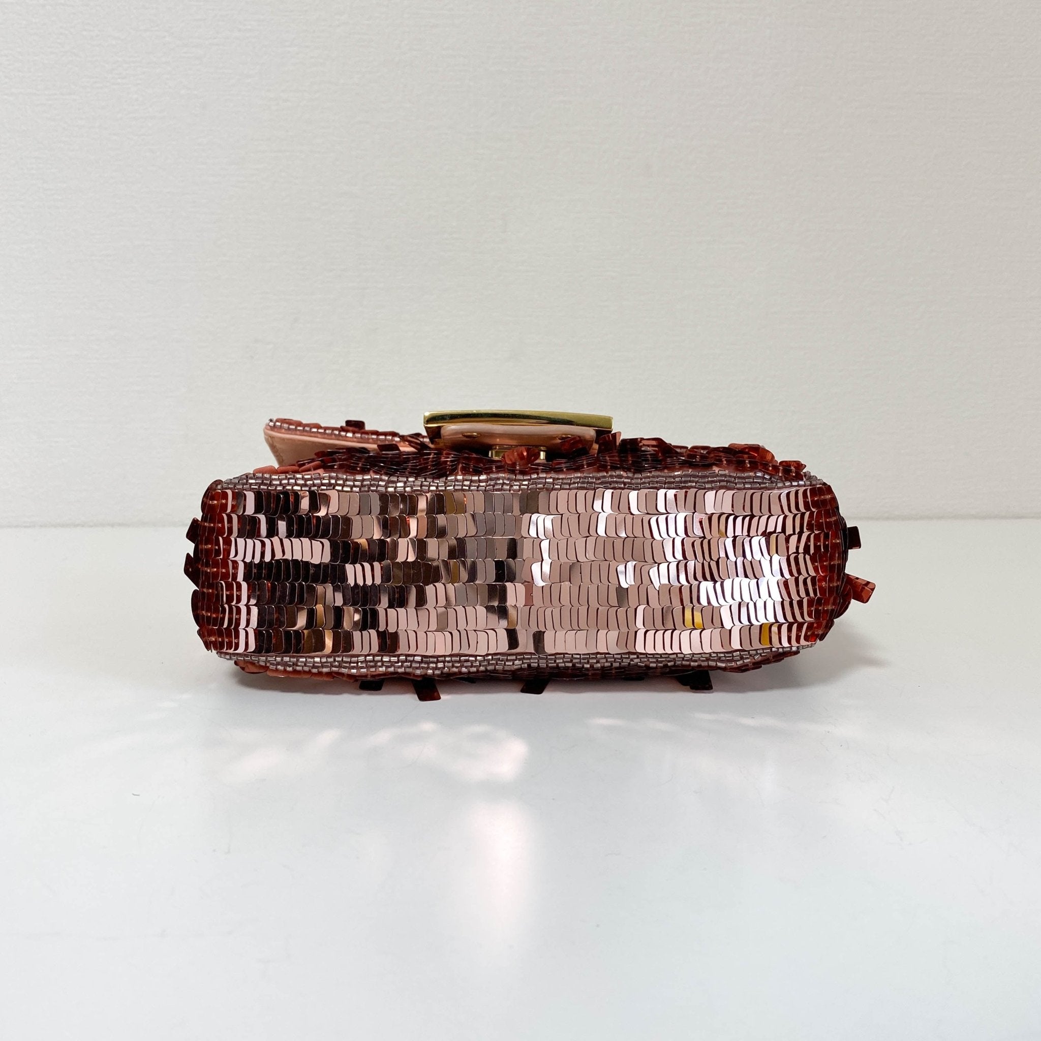 FENDI Mini Baguette Pink Sequin Chain Shoulder Bag, in , Sold by HIVE PRELOVED - Crossbody bags, Shoulder Bags,