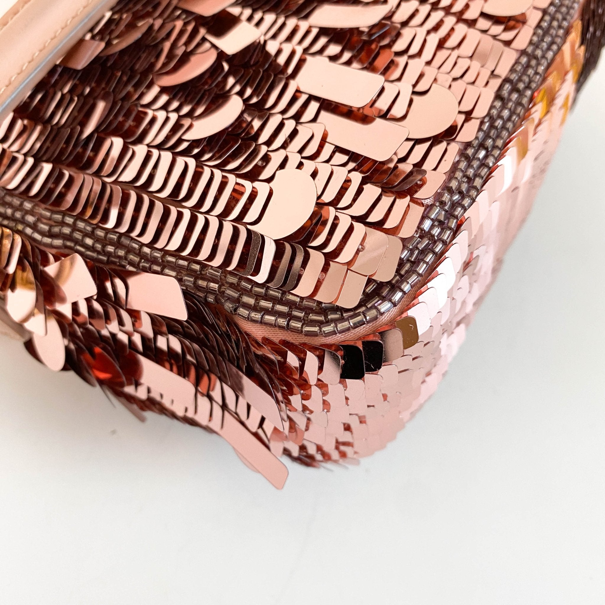 FENDI Mini Baguette Pink Sequin Chain Shoulder Bag, in , Sold by HIVE PRELOVED - Crossbody bags, Shoulder Bags,