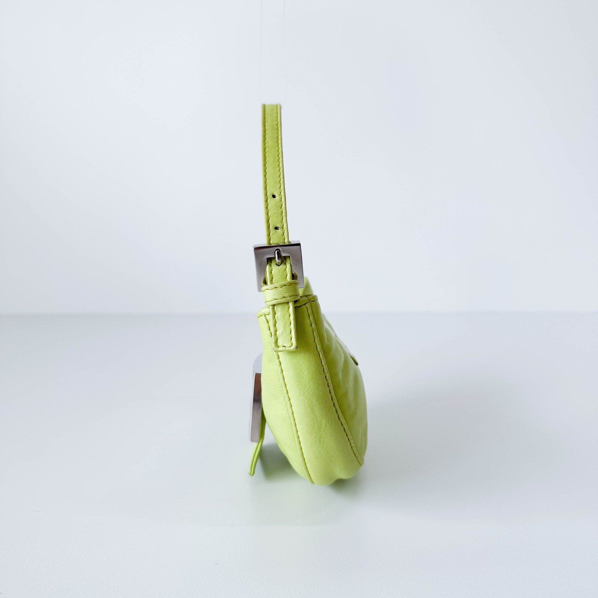 FENDI Mini Croissant Green Nappa Leather Bag, in , Sold by HIVE PRELOVED - Handle Bags, ,