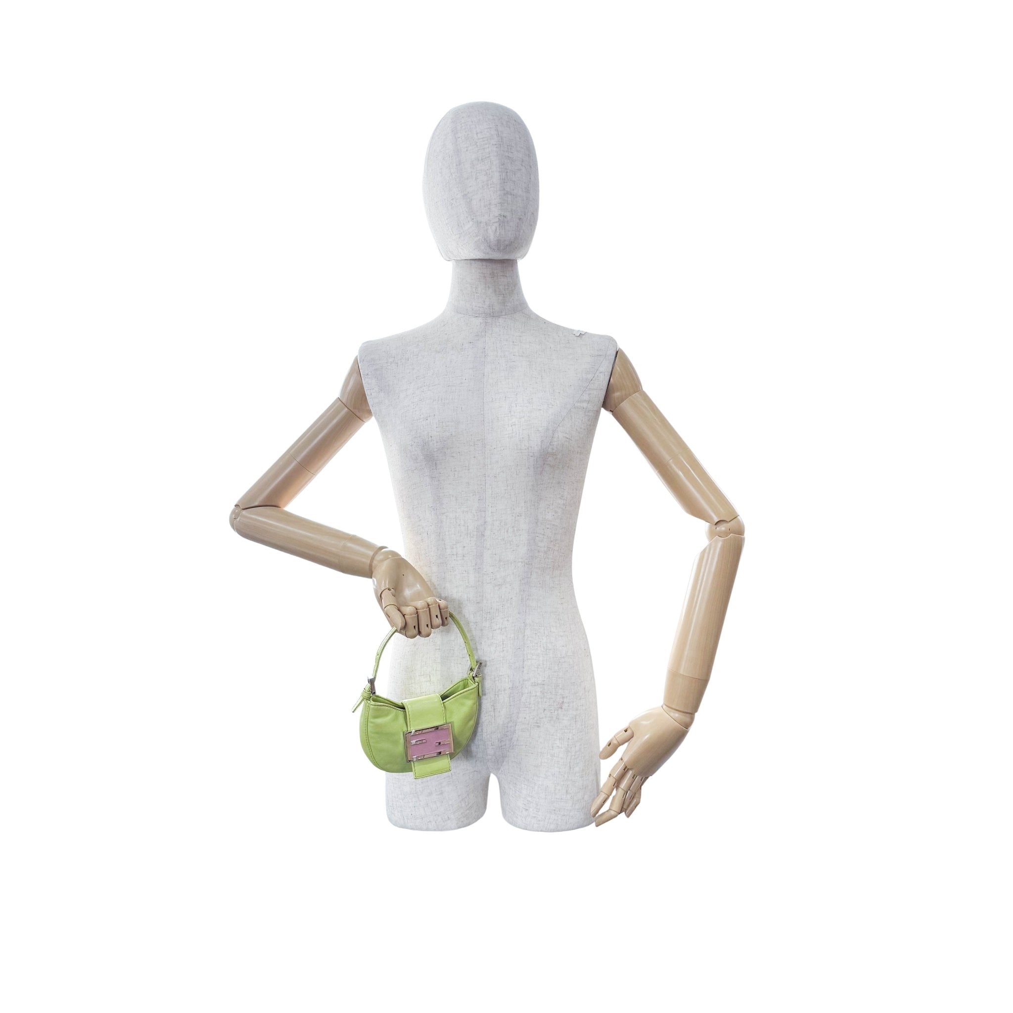 FENDI Mini Croissant Green Nappa Leather Bag, in , Sold by HIVE PRELOVED - Handle Bags, ,