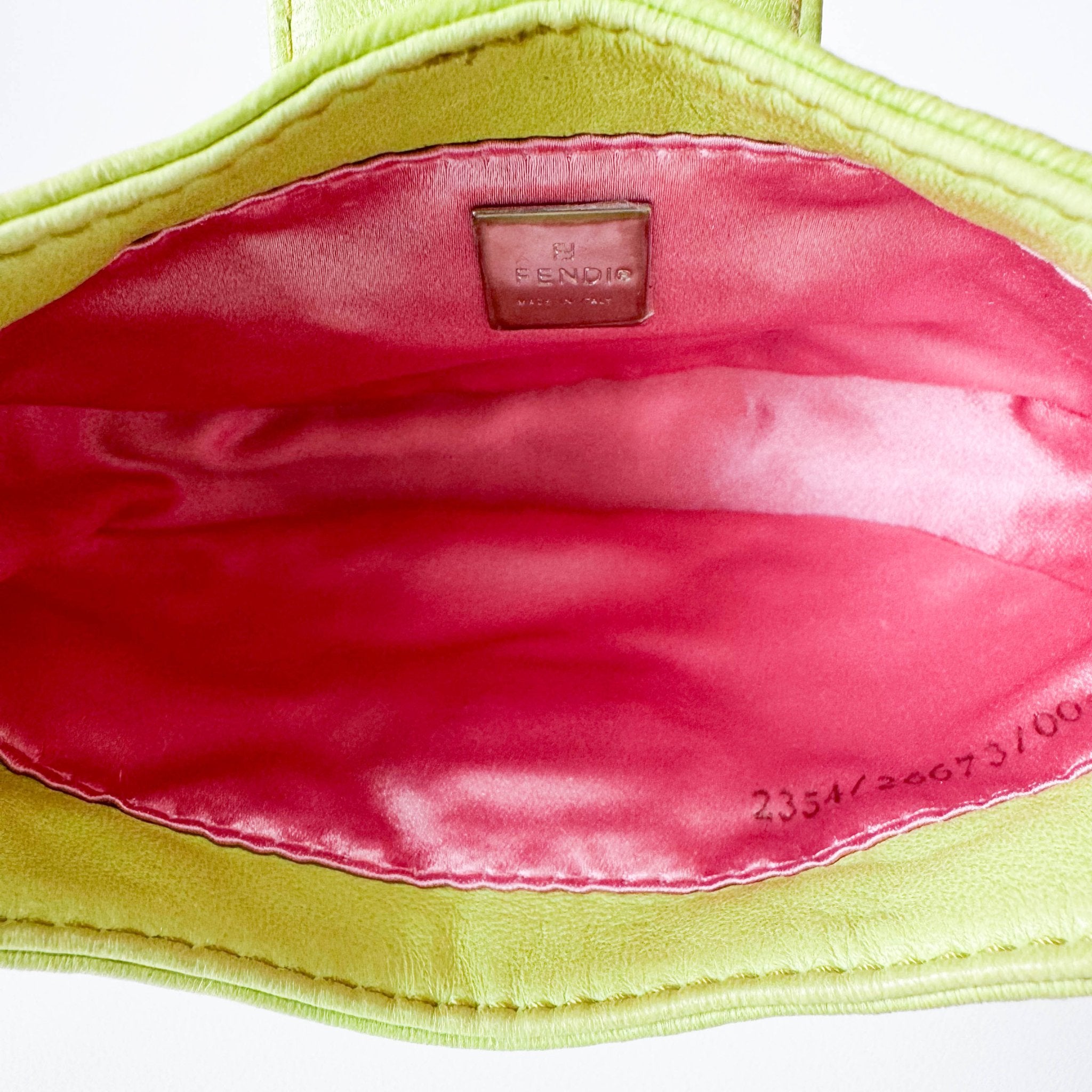 FENDI Mini Croissant Green Nappa Leather Bag, in , Sold by HIVE PRELOVED - Handle Bags, ,