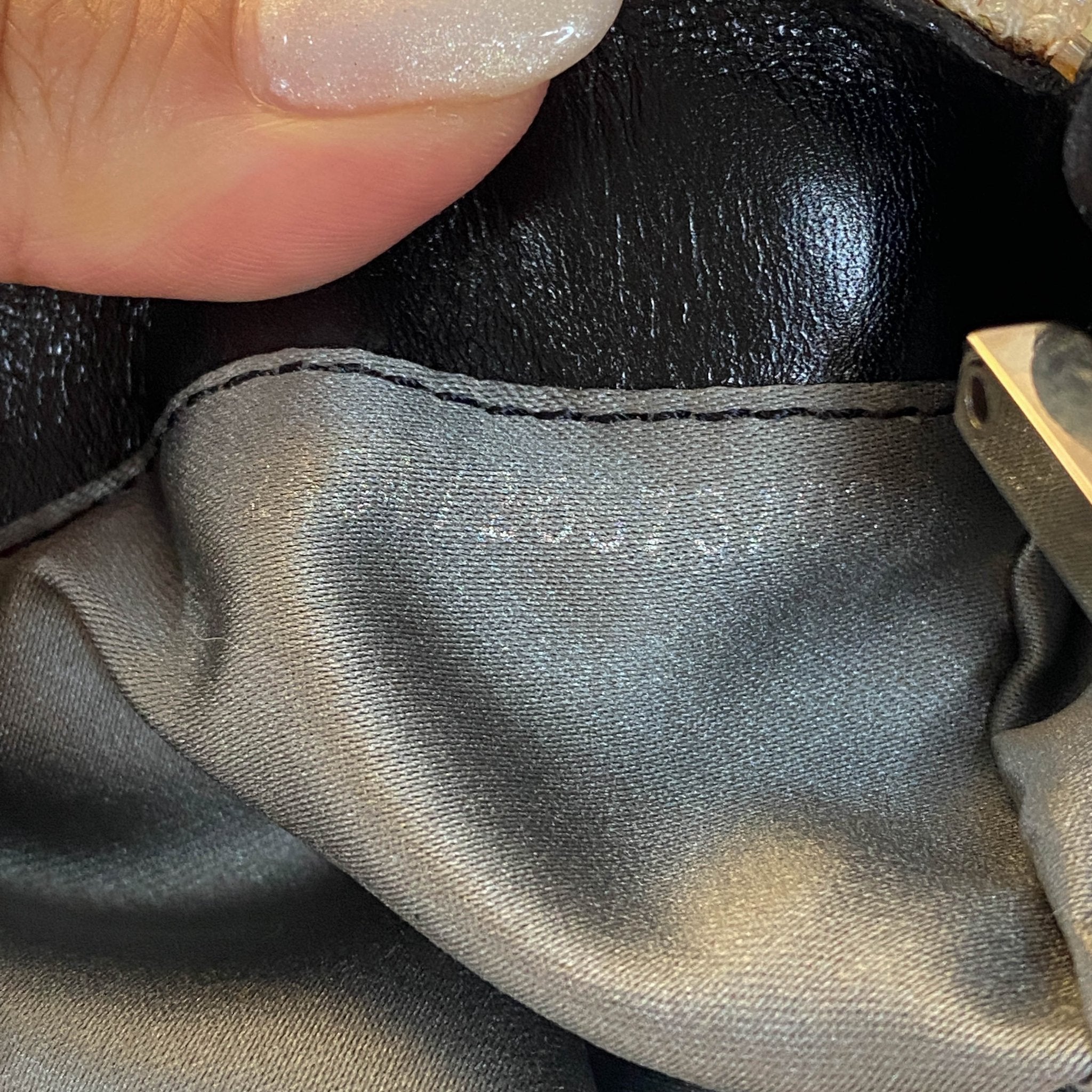 FENDI Mini Croissant Ivory Sequin / Calf Pony Hair, in , Sold by HIVE PRELOVED - Handle Bags, Mini bags,