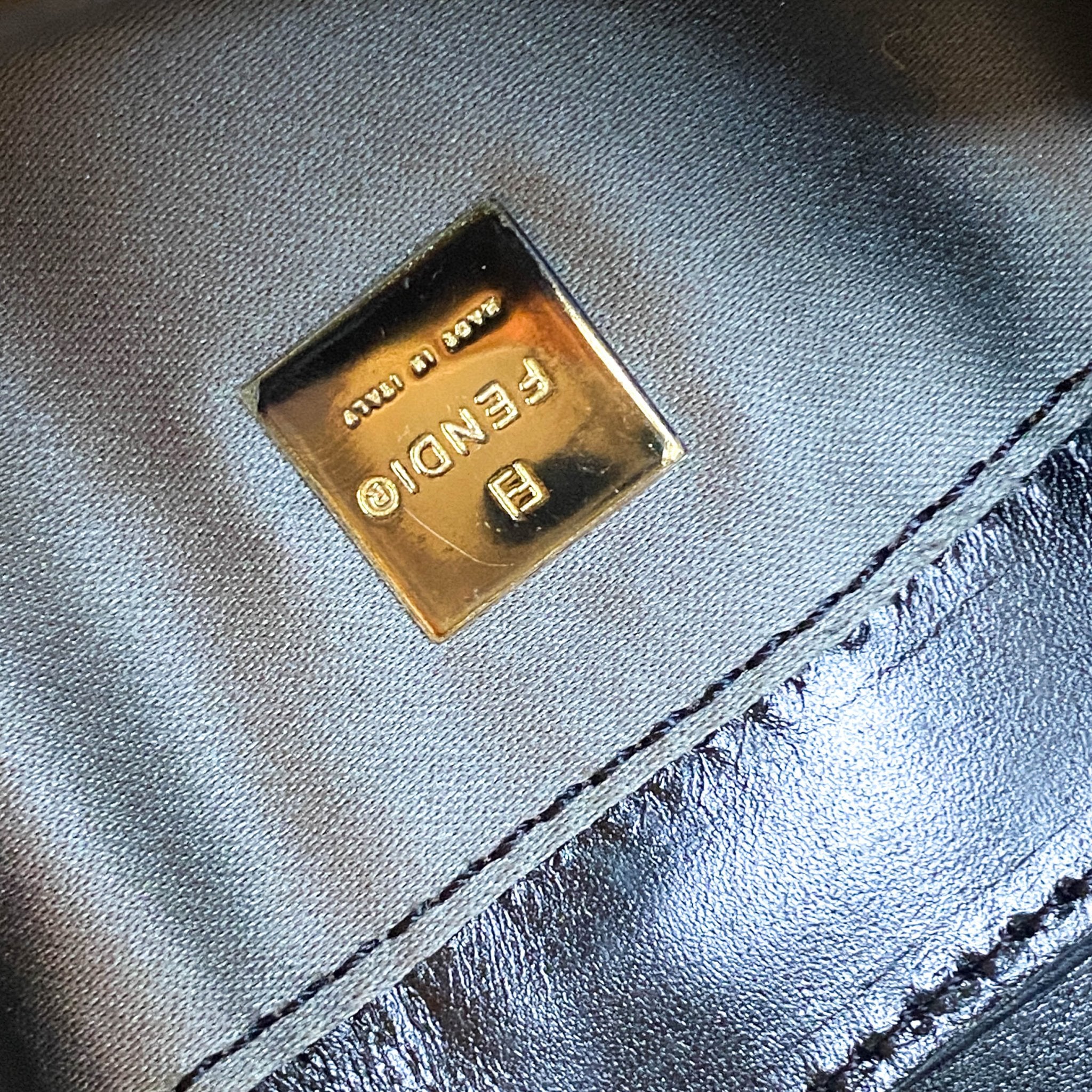 FENDI Mini Croissant Ivory Sequin / Calf Pony Hair, in , Sold by HIVE PRELOVED - Handle Bags, Mini bags,