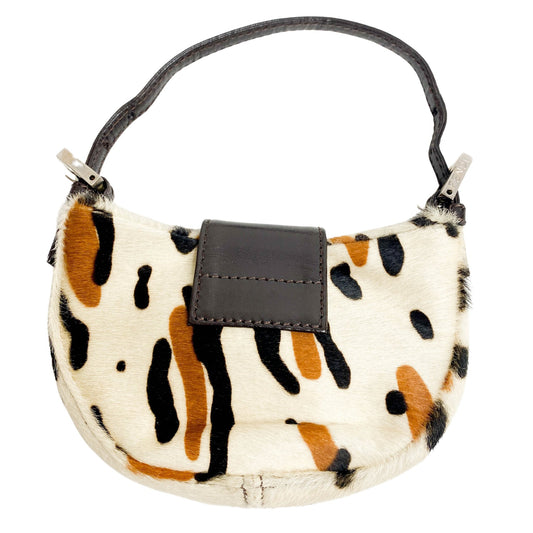 FENDI Mini Croissant Leather & Cowhide Hand bag, in , Sold by HIVE PRELOVED - Handle Bags, ,