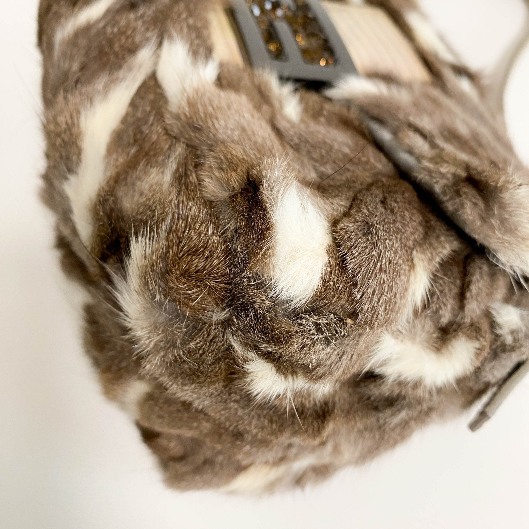 FENDI Mini Mamma Baguette Brown Fur Shoulder Bag, in , Sold by HIVE PRELOVED - Shoulder Bags, ,