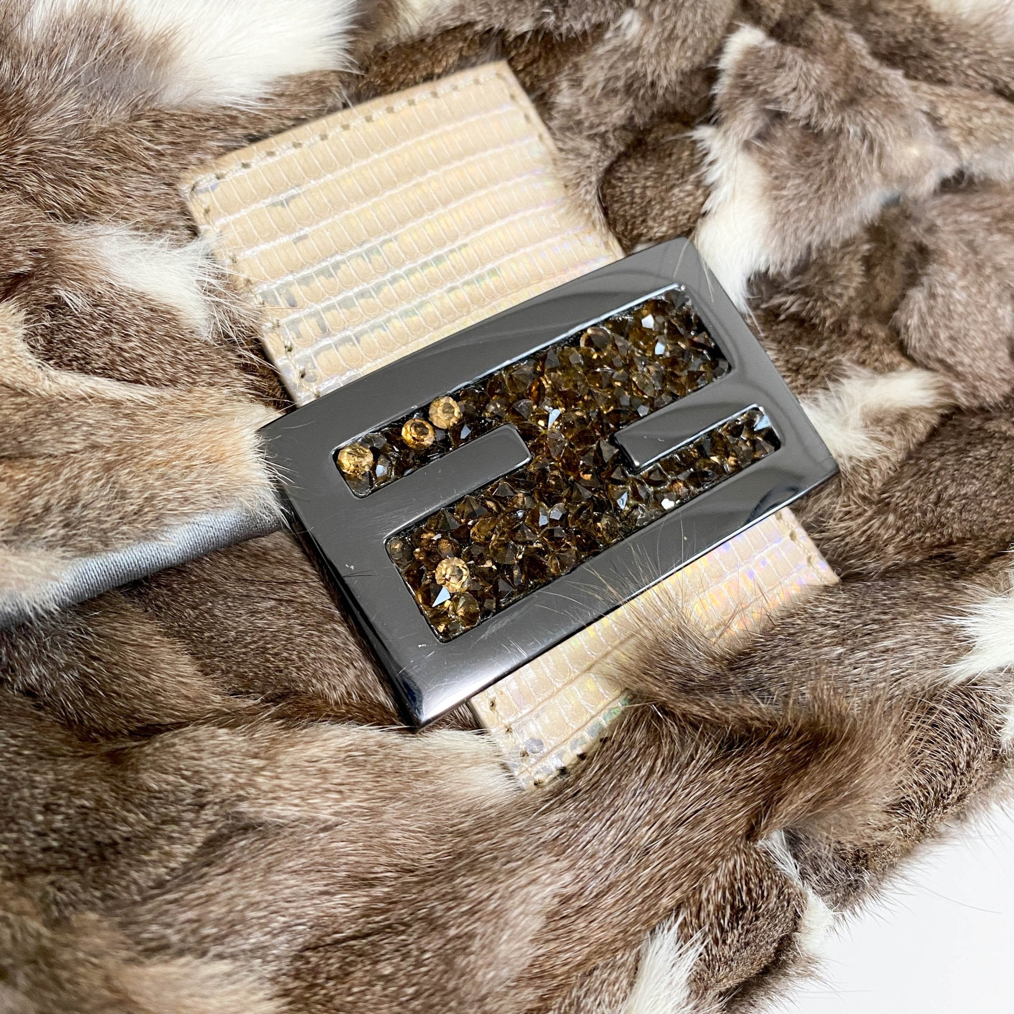 FENDI Mini Mamma Baguette Brown Fur Shoulder Bag, in , Sold by HIVE PRELOVED - Shoulder Bags, ,