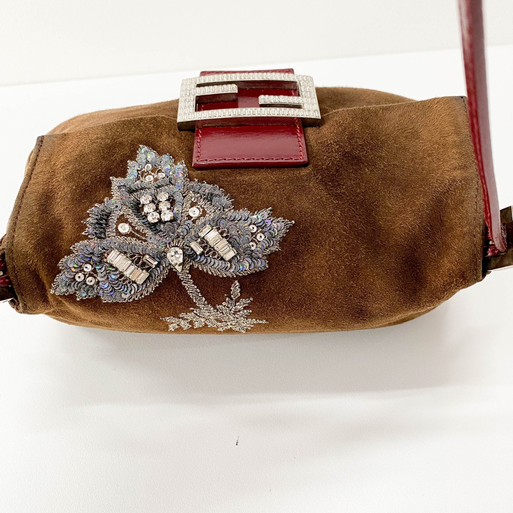 FENDI Mini Mamma Baguette Embroidered Shoulder Bag, in , Sold by HIVE PRELOVED - Mini bags, Shoulder Bags,