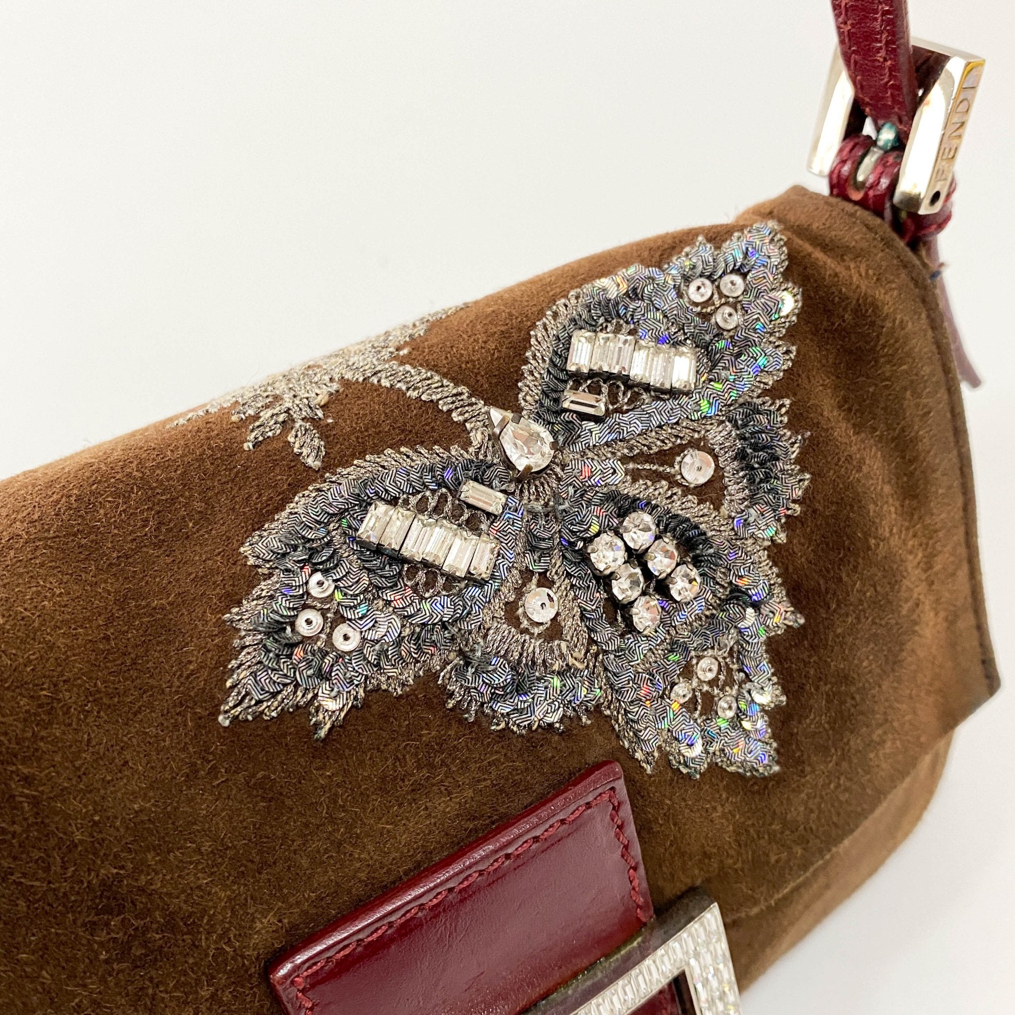 FENDI Mini Mamma Baguette Embroidered Shoulder Bag, in , Sold by HIVE PRELOVED - Mini bags, Shoulder Bags,